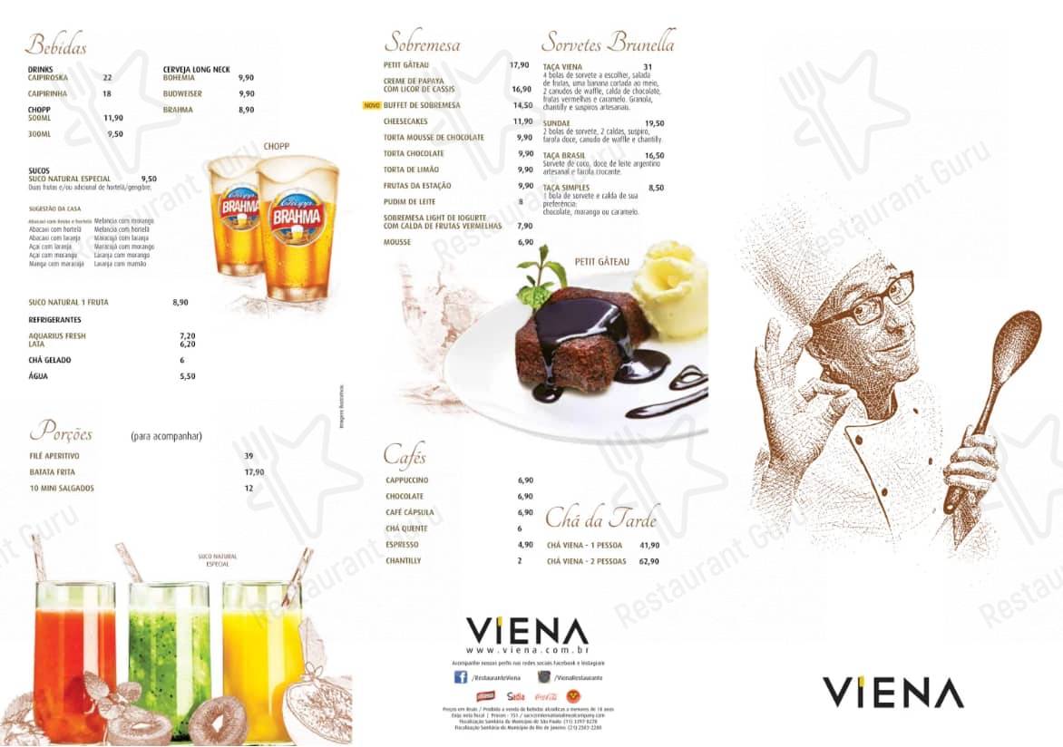 Restaurante Viena cardápio