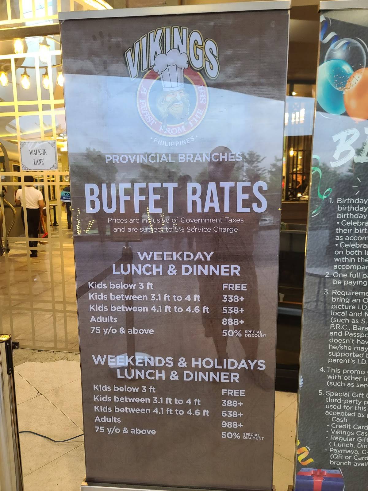 Menu at Vikings Luxury Buffet SM City Iloilo Southpoint restaurant, Iloilo City