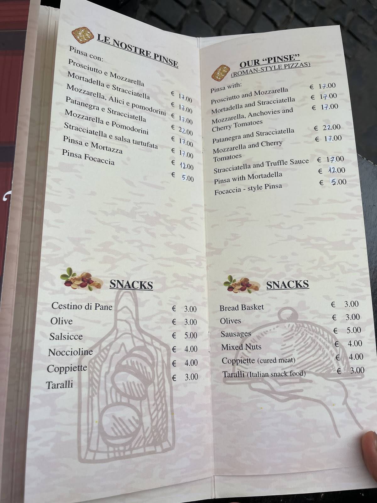 Menu di Vinoteca 900 