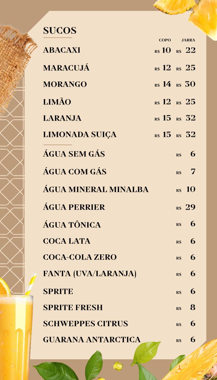 Vitório's Lounge cardápio