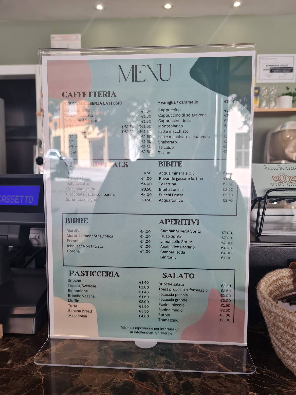 Menu di Vivi Caffè 