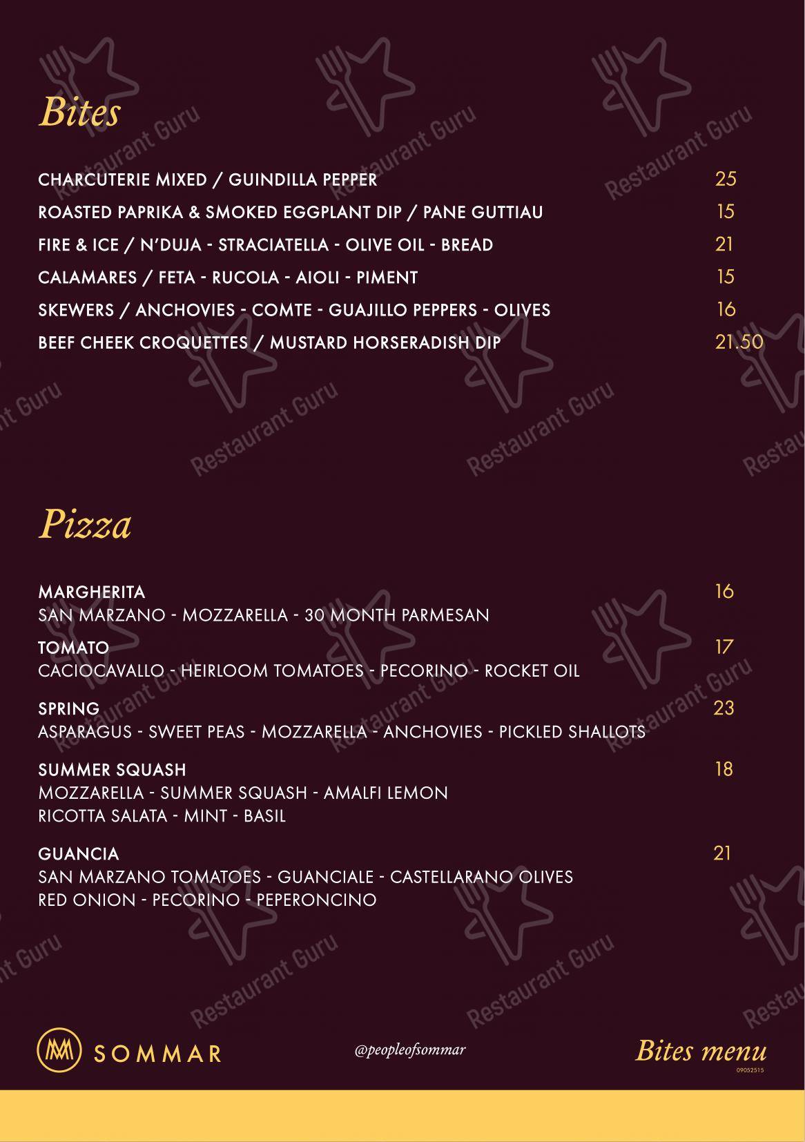 Menu pour Restaurant WINTAR - 菜单