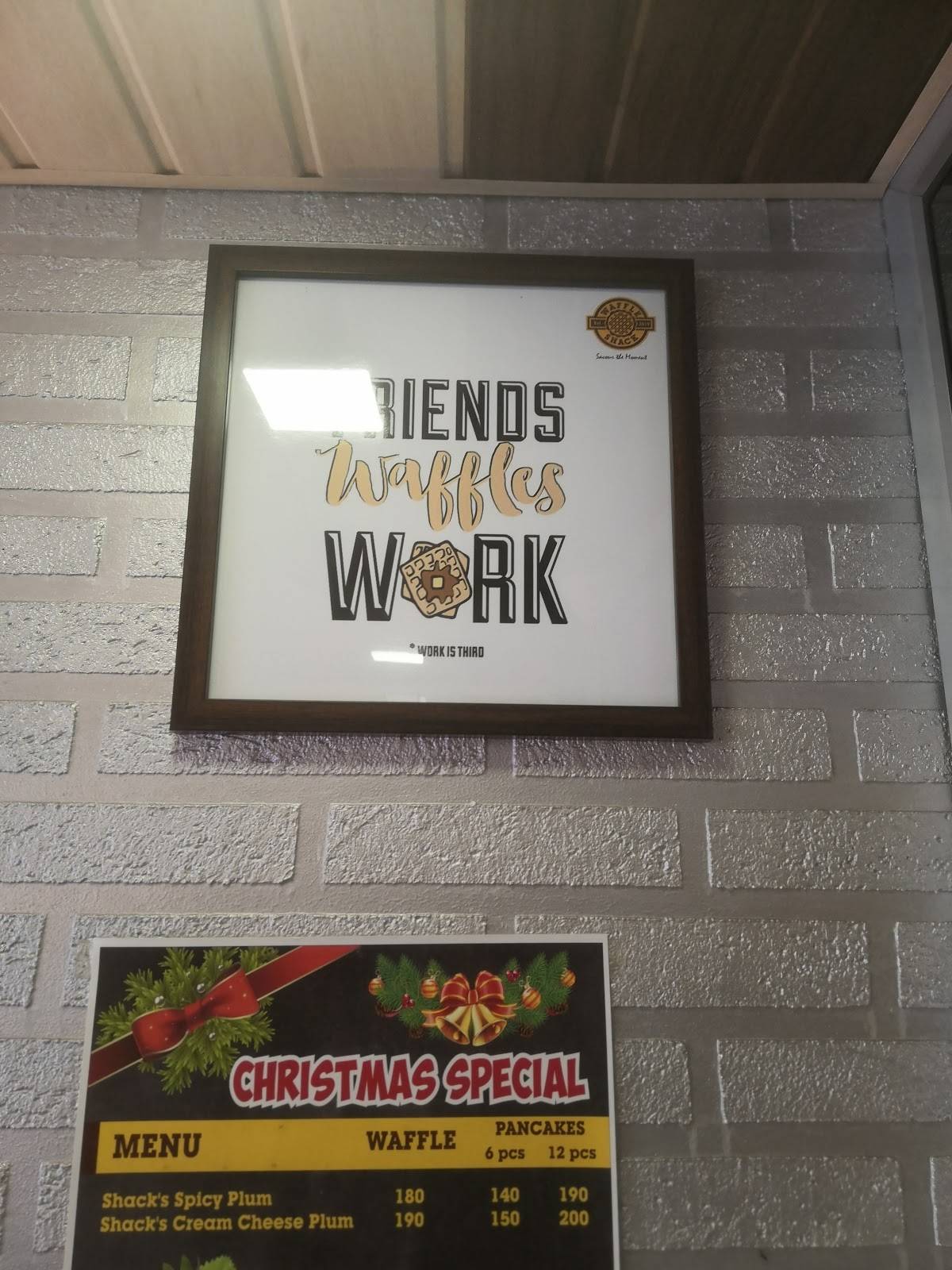 Waffle Shack menu