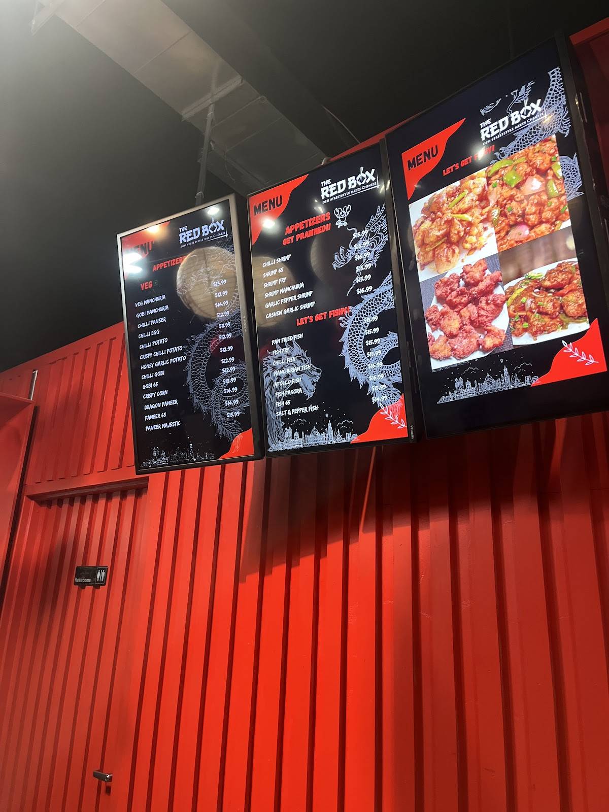 Menu au The RedBox restaurant, Waterloo