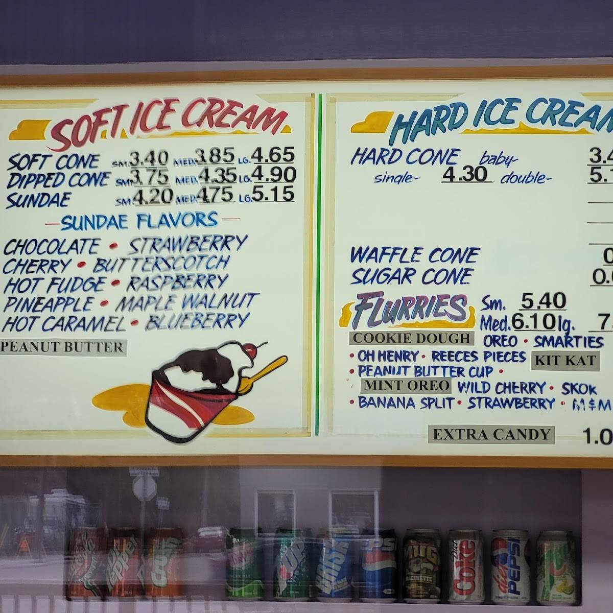 Menu at Dairy Delight fast food, Winnipeg, 467 St Anne's Rd