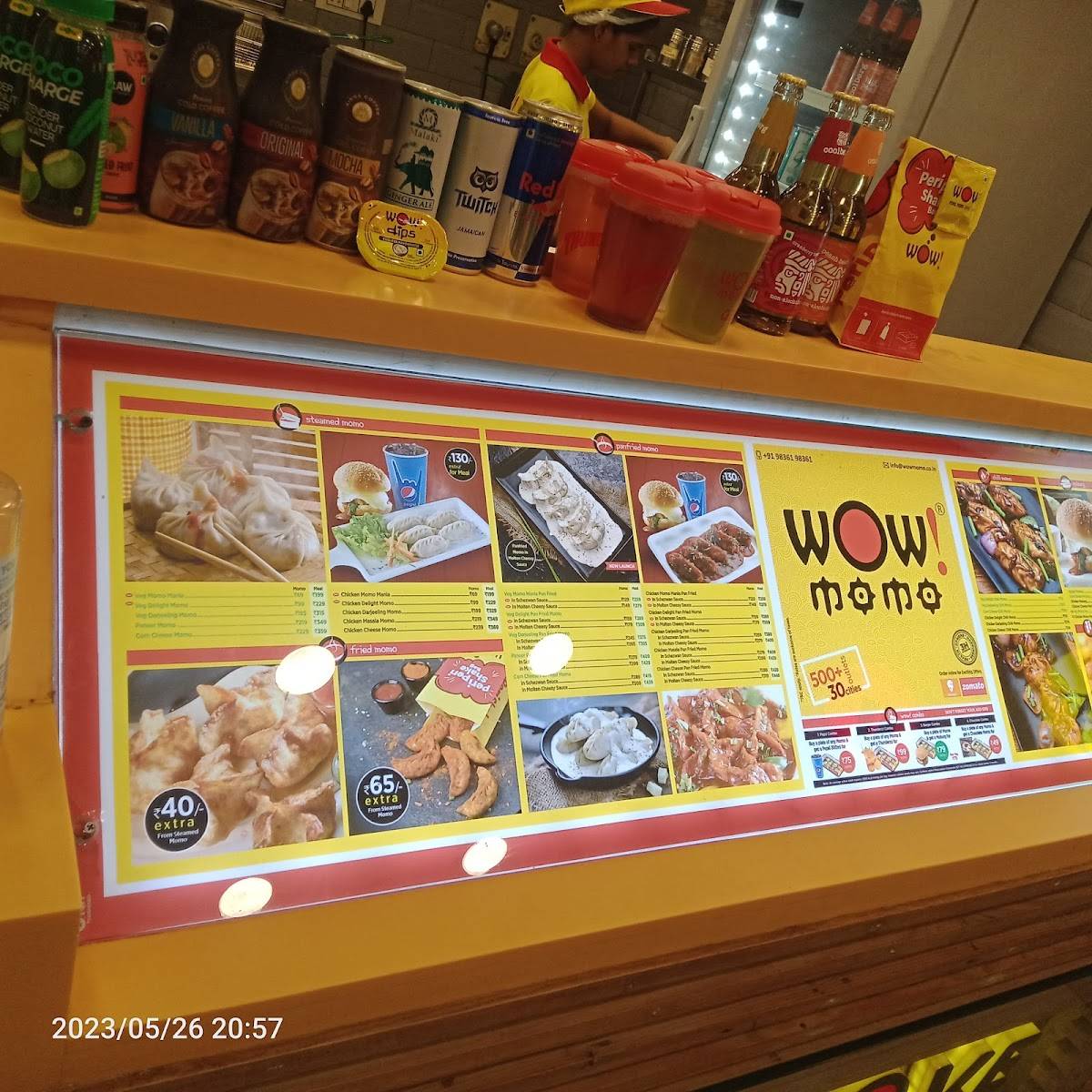 Wow! Momo menu