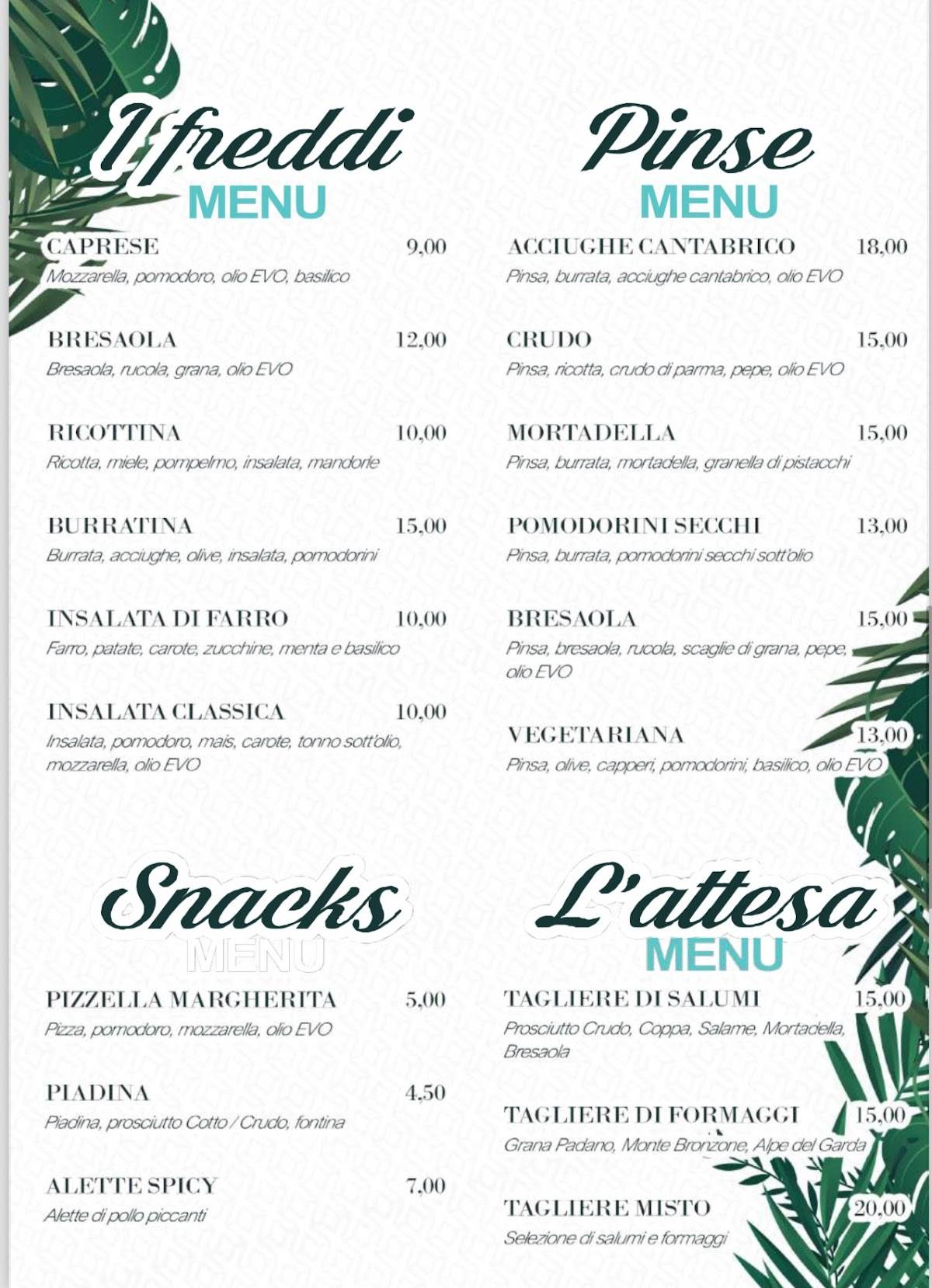 Menu di X Beach 