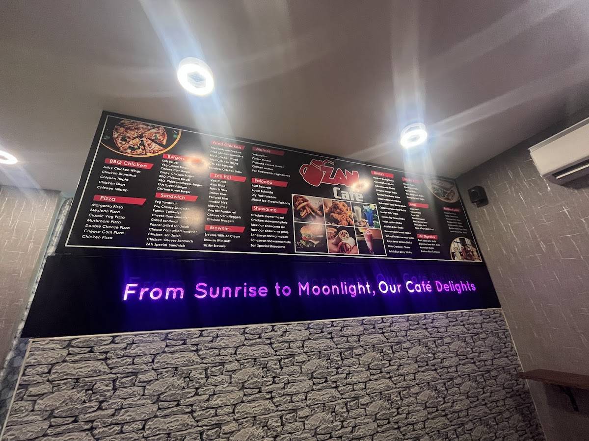 Zan cafe menu