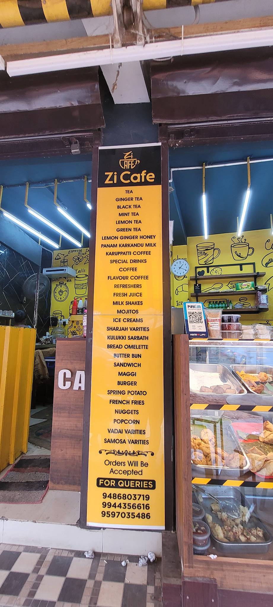 Zi Cafe menu