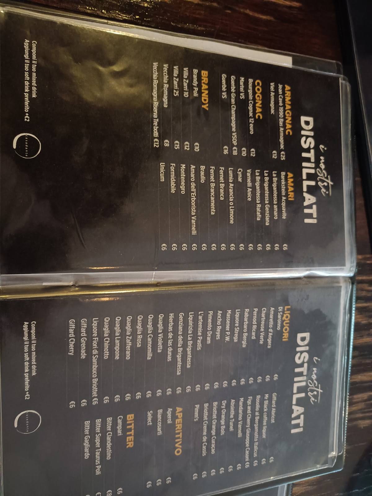 Menu di casadante 