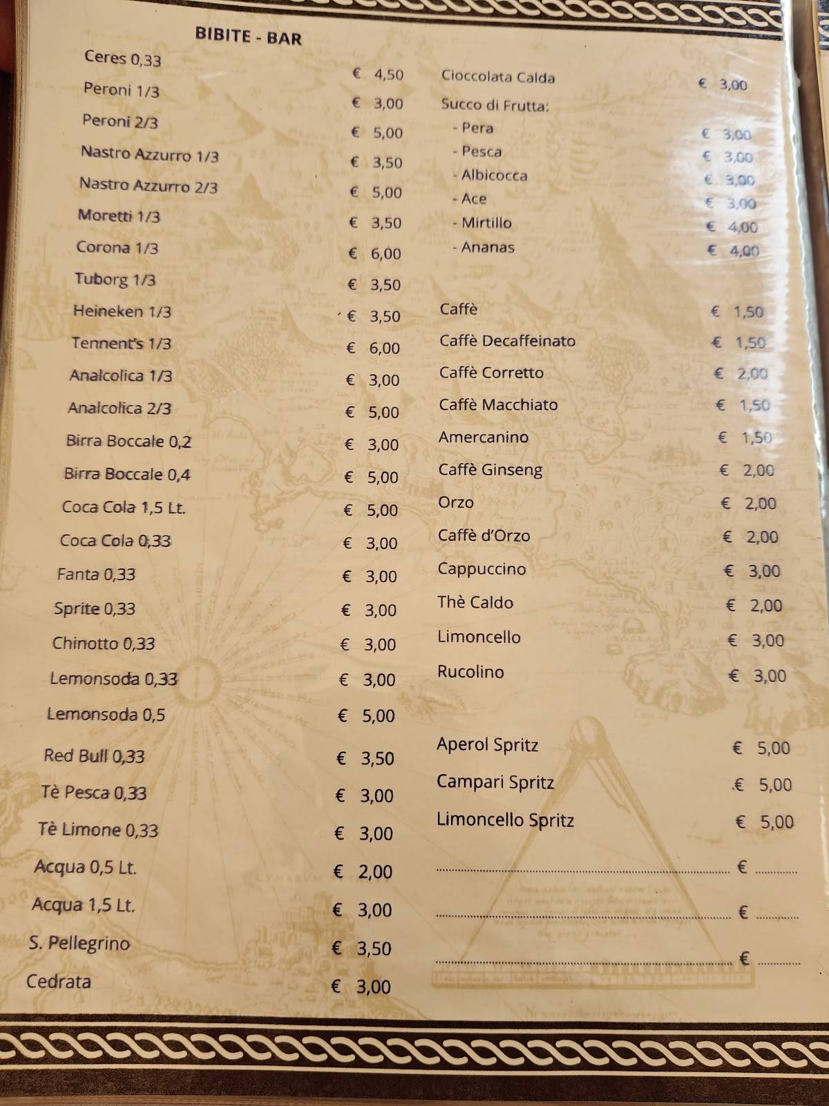 Menu di dal Calabrese 