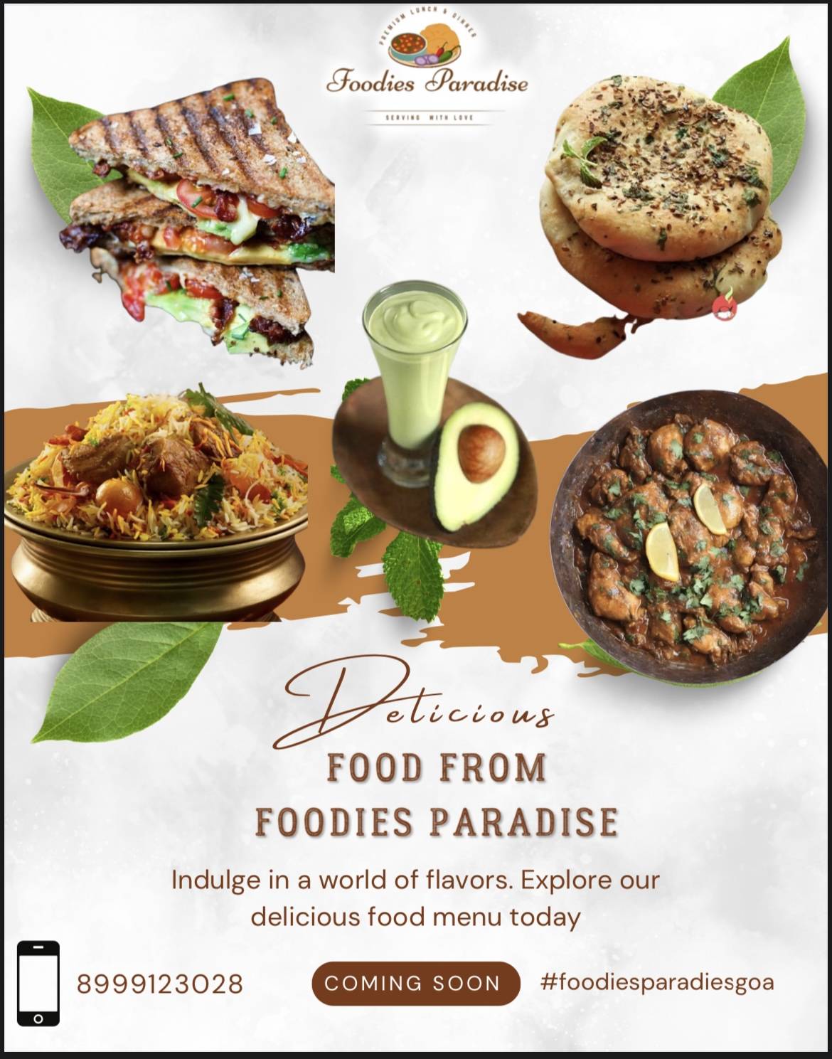 foodies paradise menu