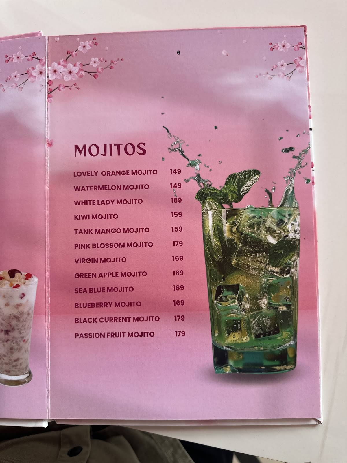 lavesta pink cafe menu