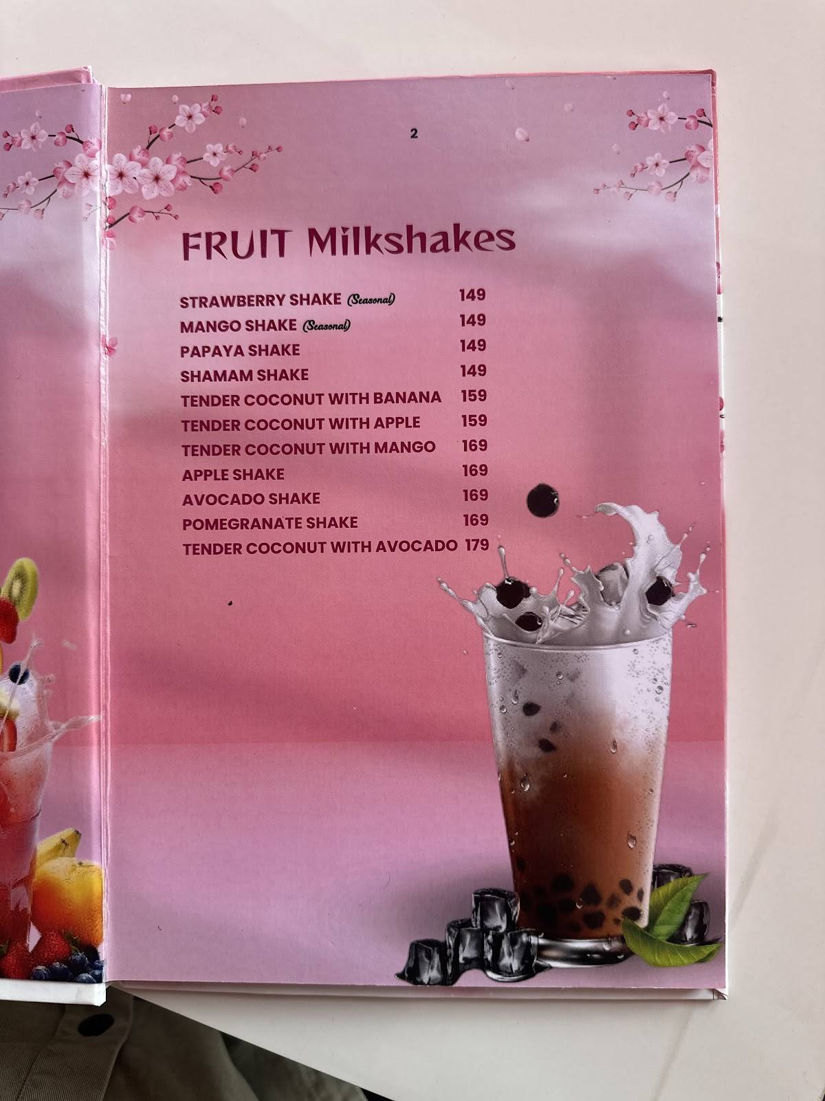 lavesta pink cafe menu