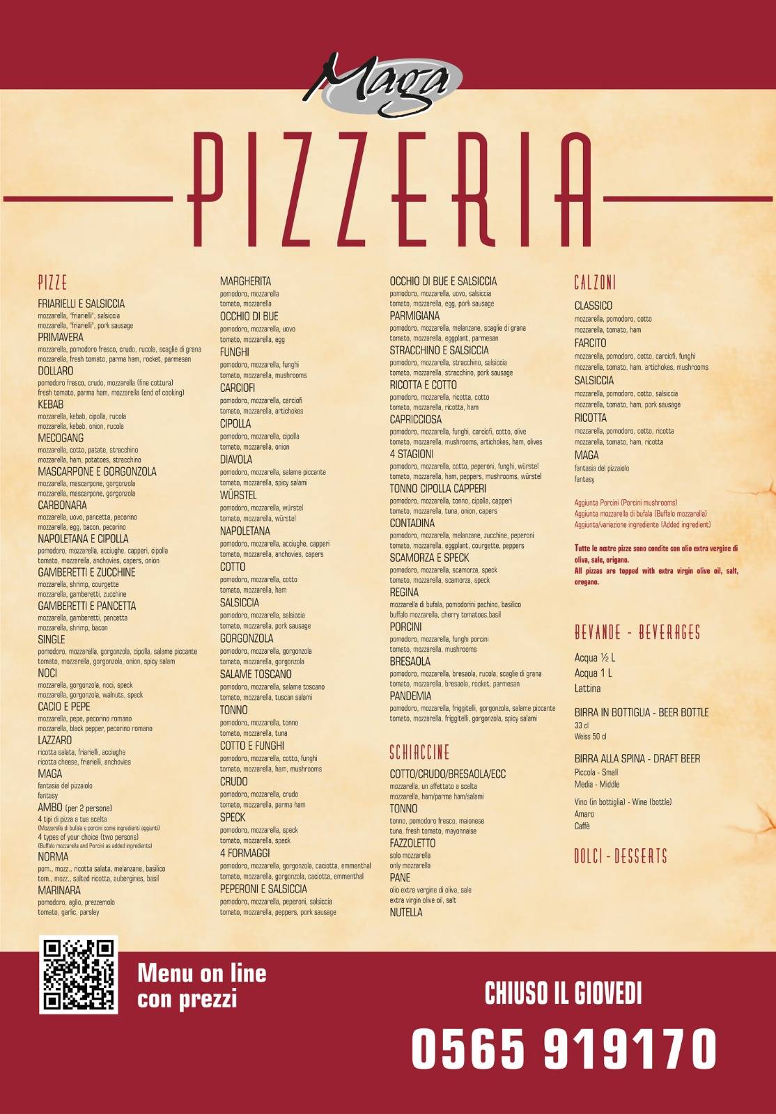 Menu di Maga 