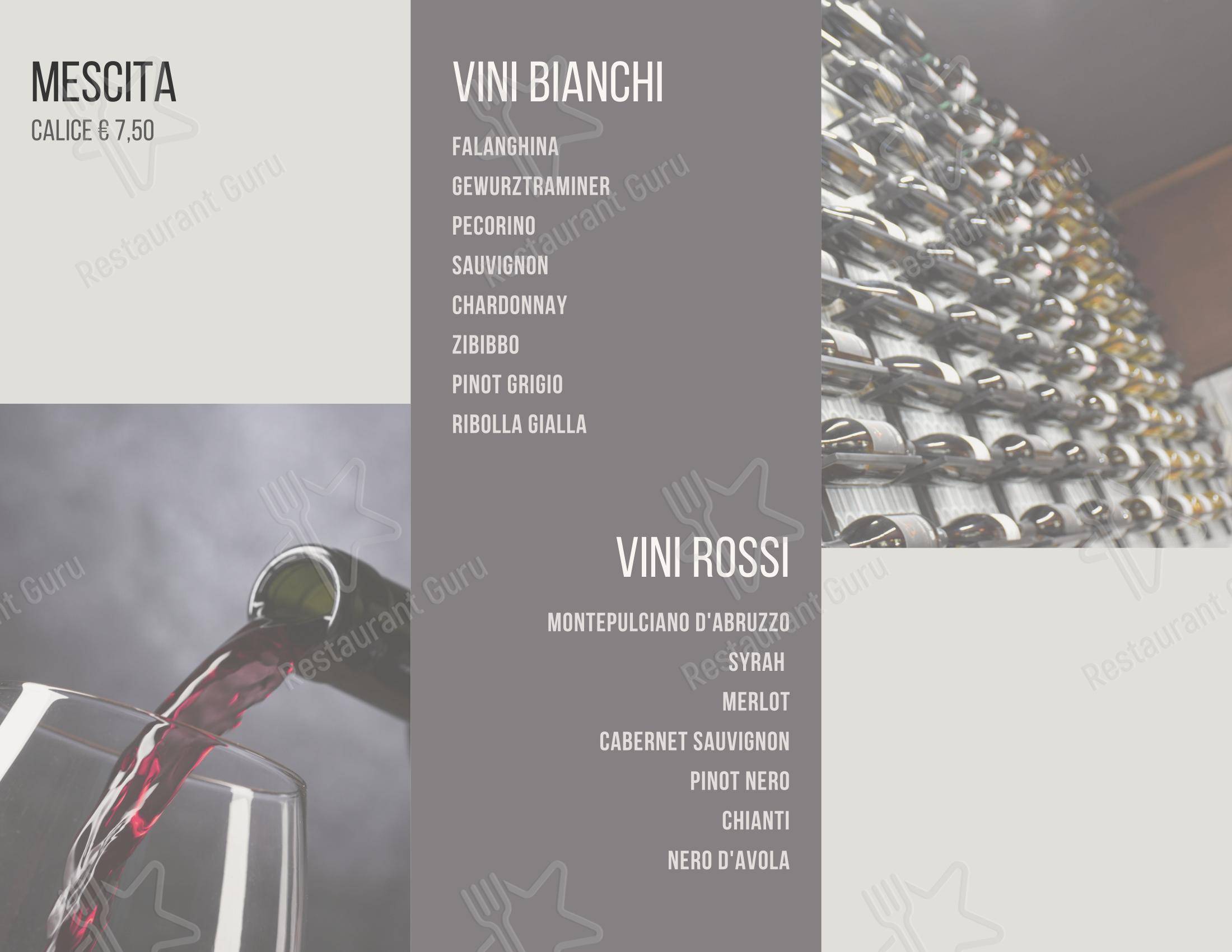 Menu bar per AllEur - Caffè e cucina ristorante