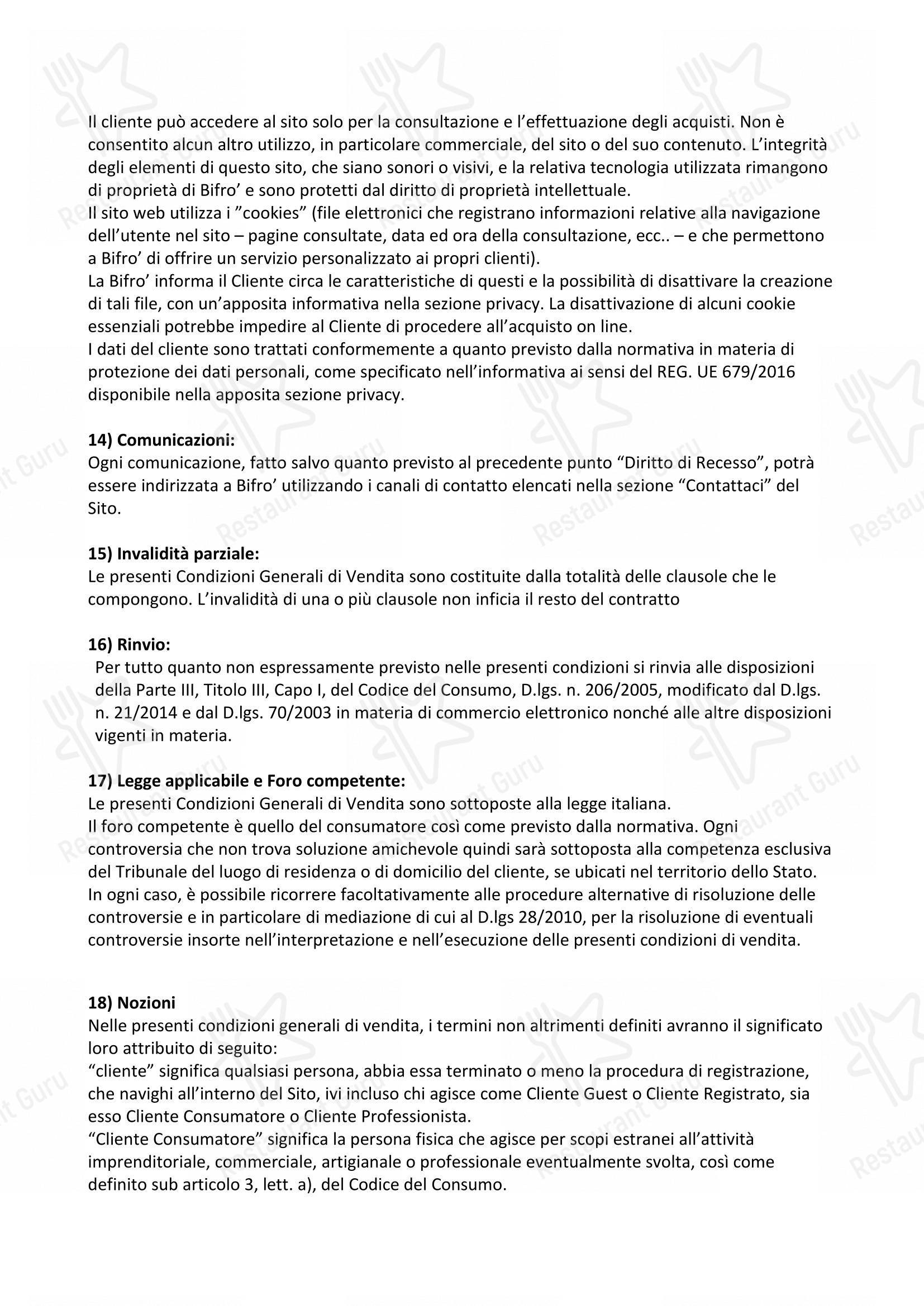 Bifrò - Ristorante di carne in Torino - Menu