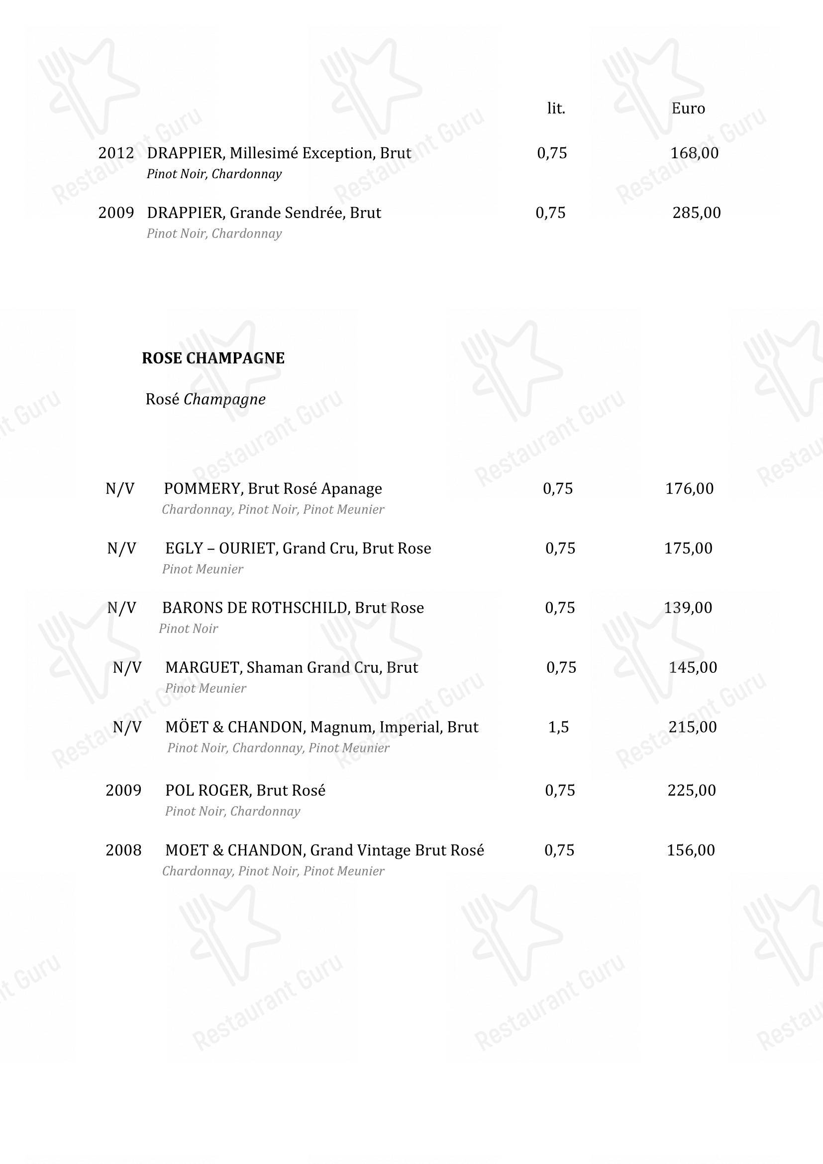Menu bar per Boskinac in Novaglia