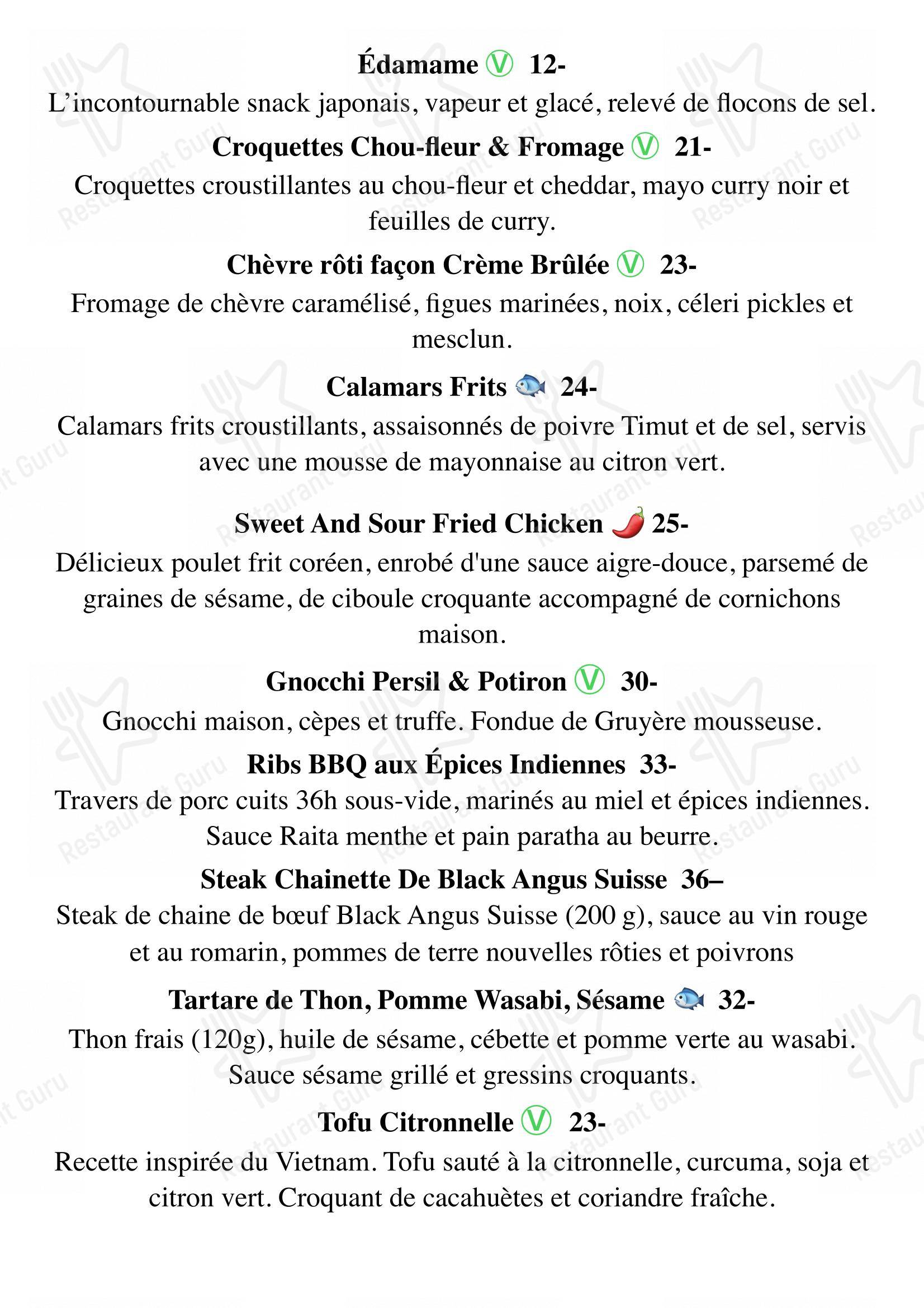 Menu di Bottle Brothers - Grand Bottle - Menu bar