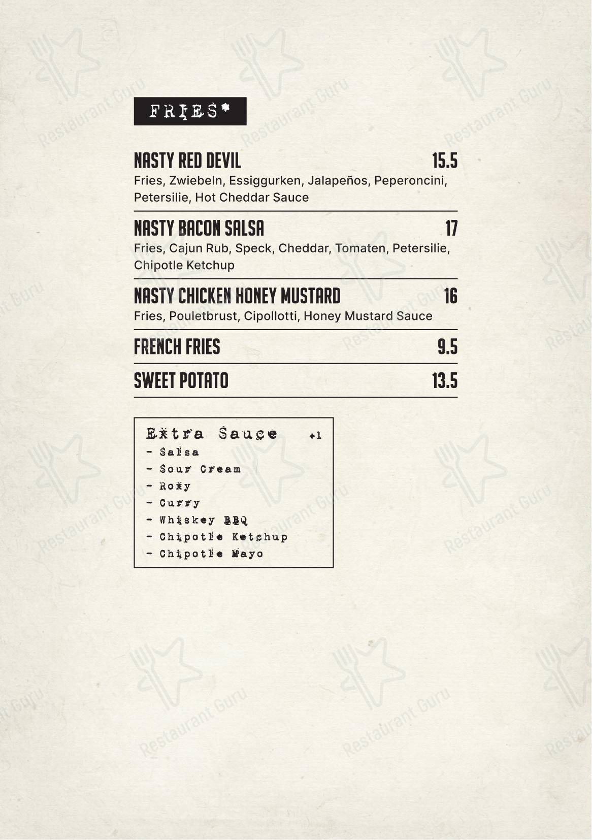 Menu pour Cheyenne - Основное меню