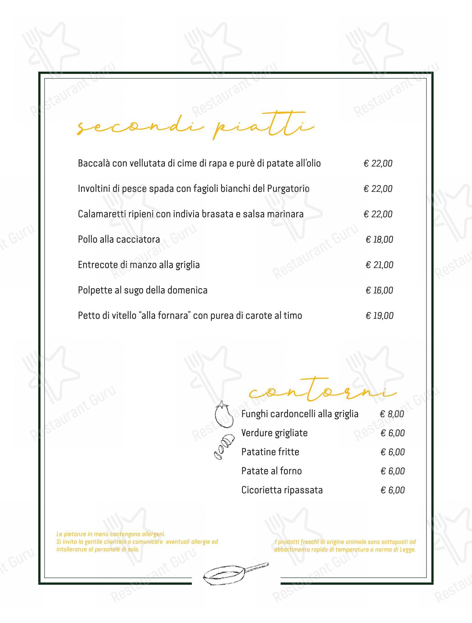 Menu per Cresci in Roma