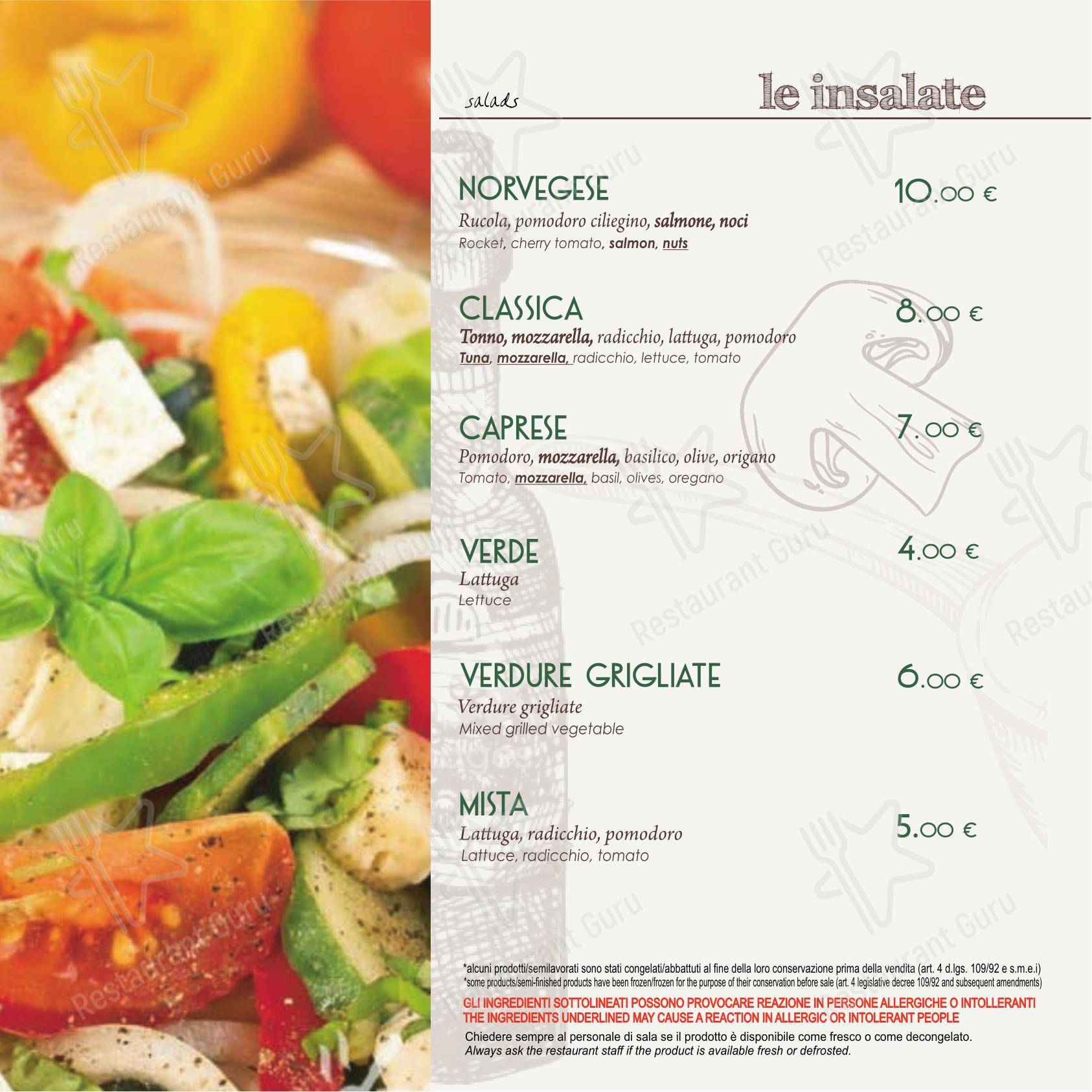 Da Onofrio Ristorante Pizzeria in Furci Siculo - Menu