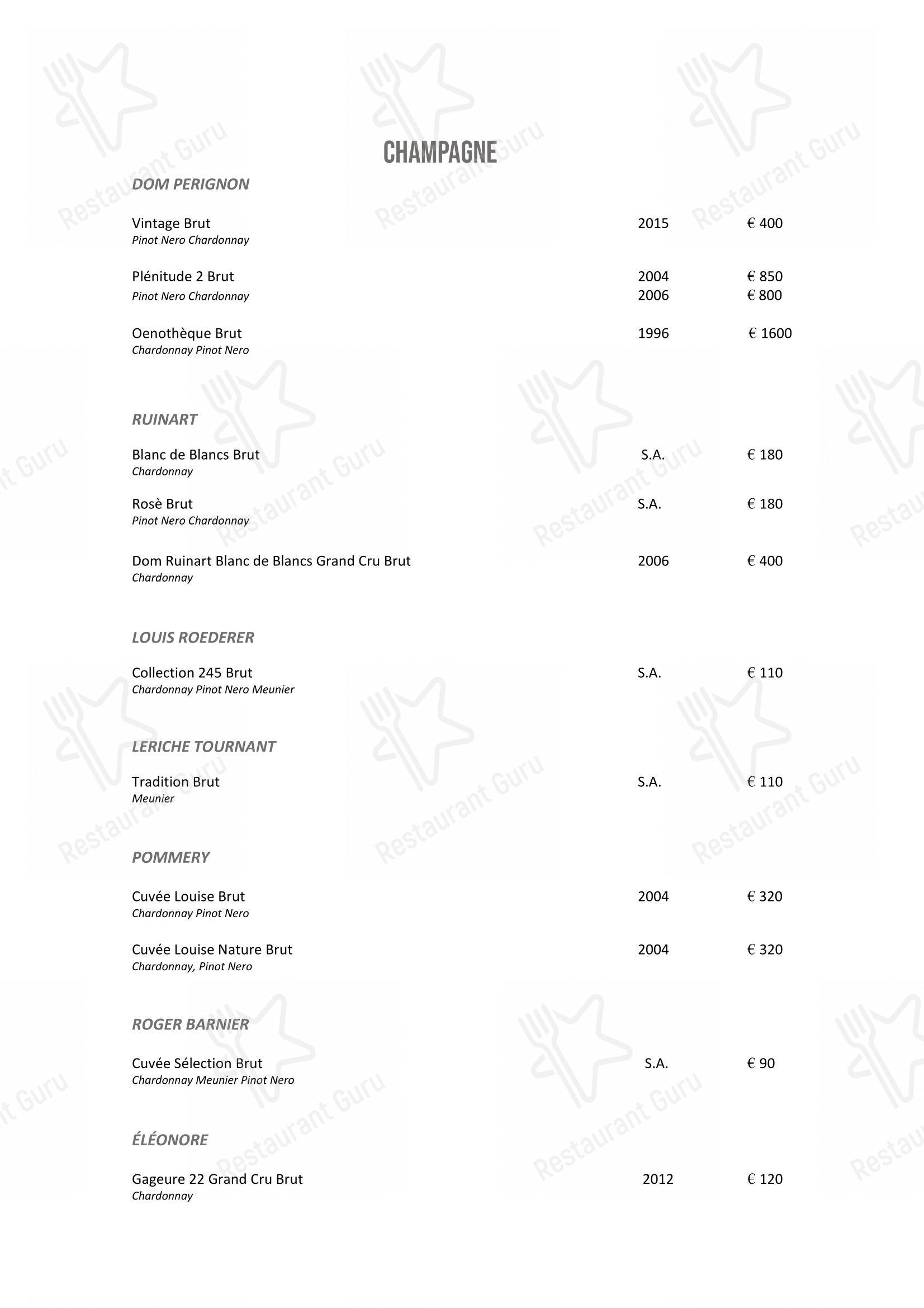 Wine Menu per DanielCanzian Ristorante Milano in Milano