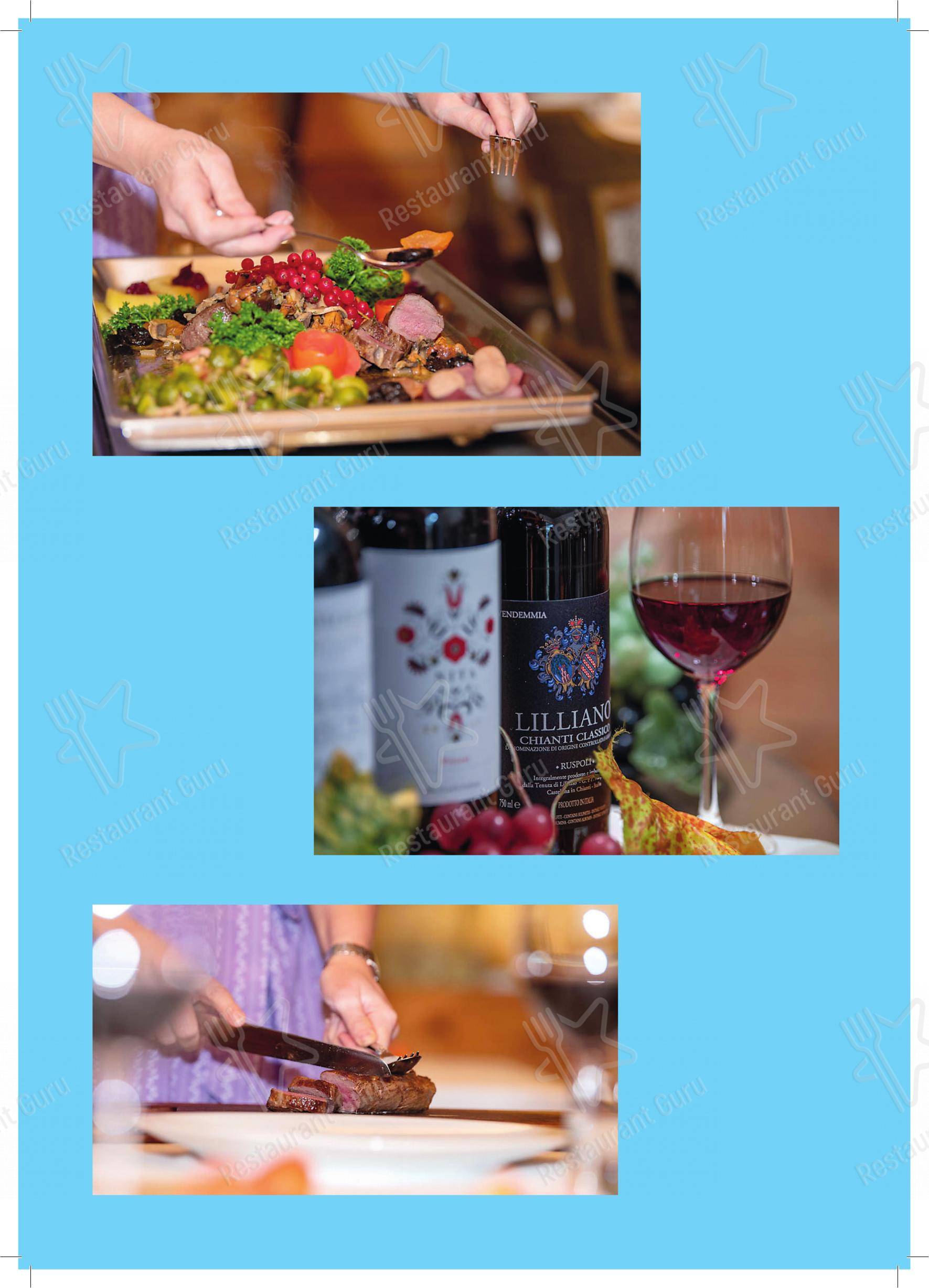 Menu di Hotel Chalet Du Lac - Menu