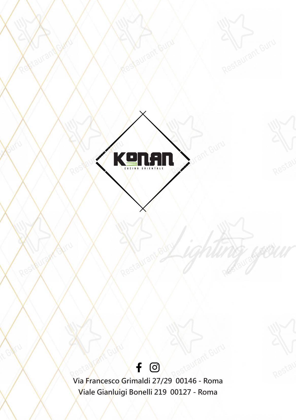 Menu di Konan - Menu