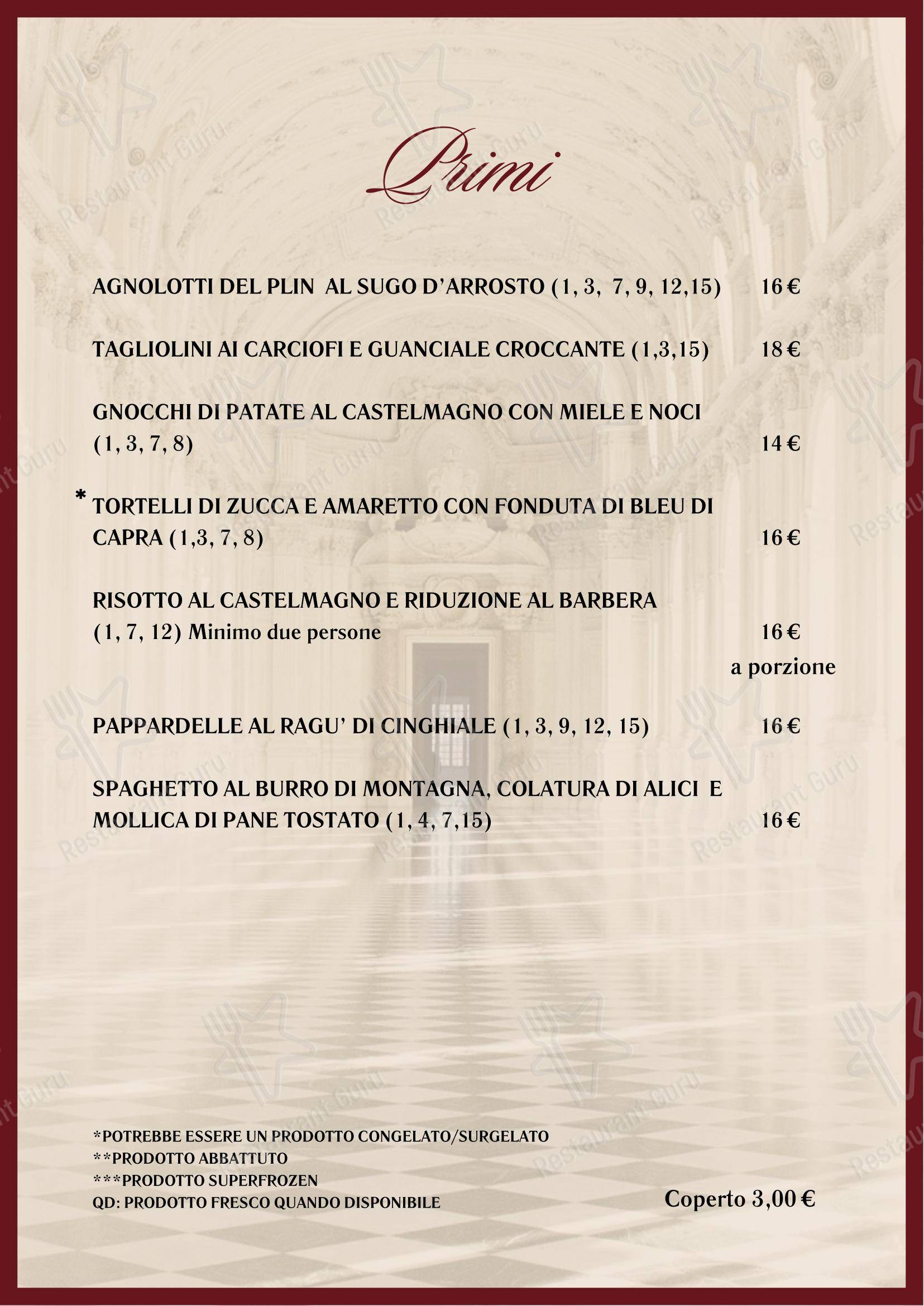 La Piola in Torino - Menu