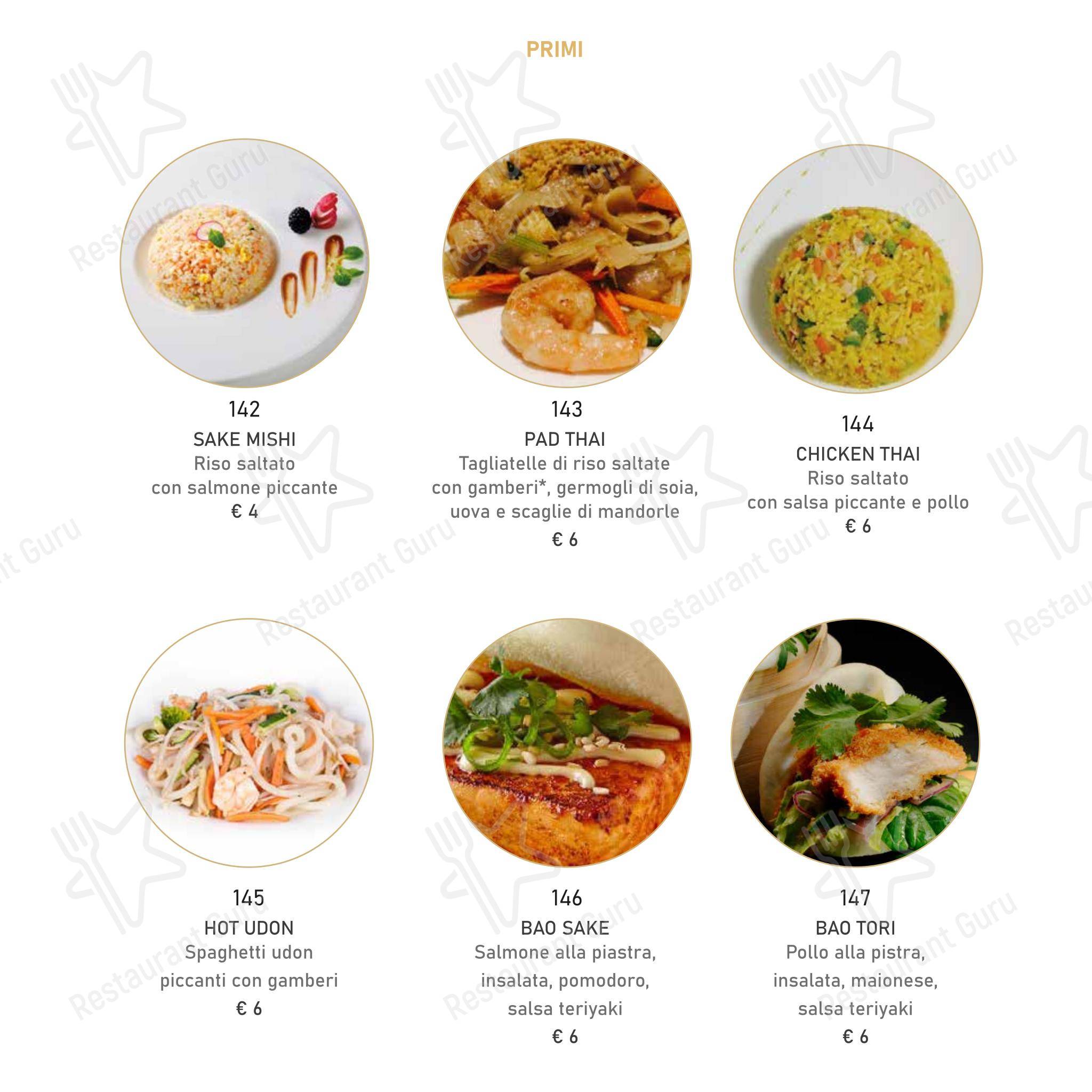 Menu per Mikaku sushi ristorante