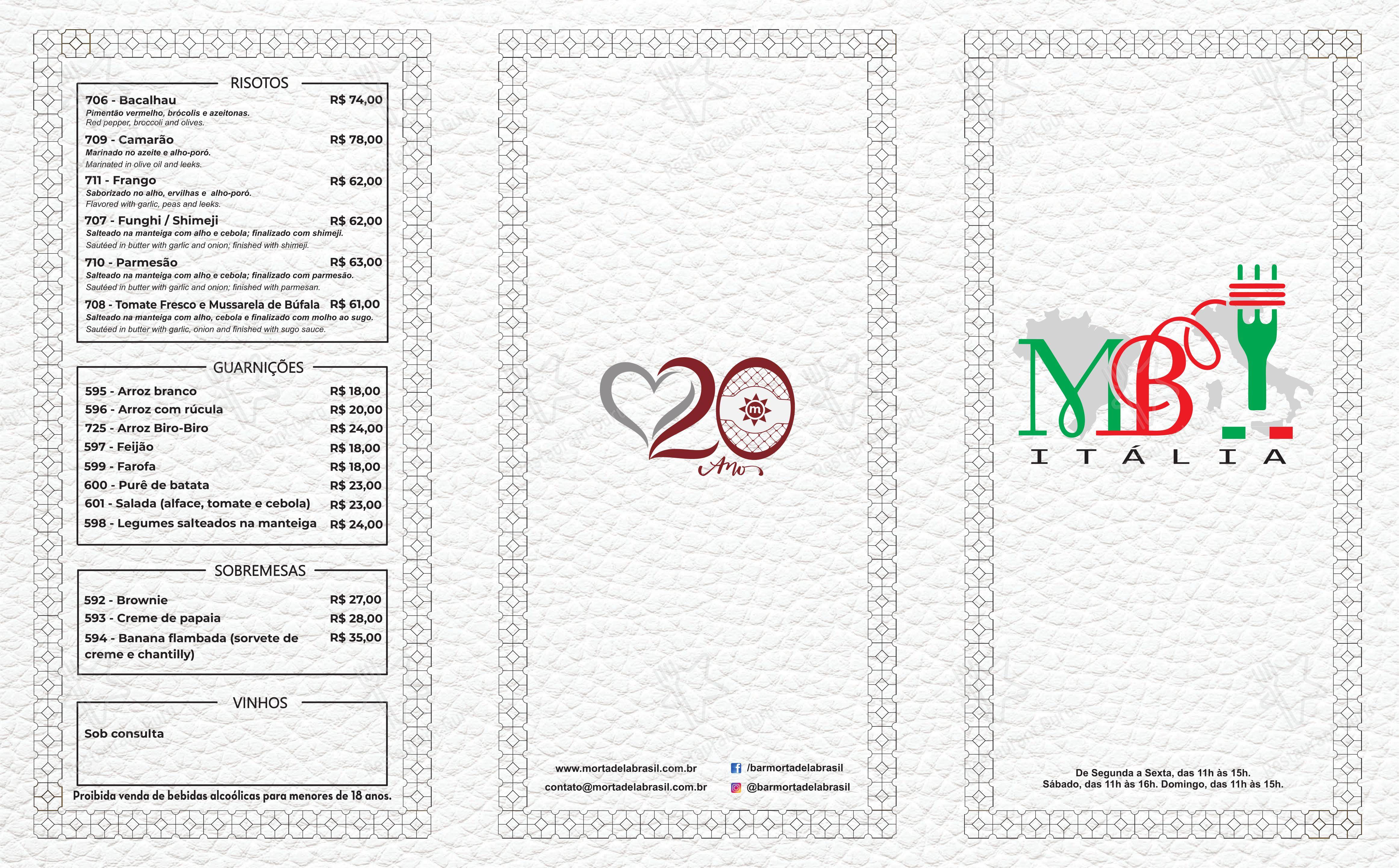 Mortadela Brasil - Menu bar