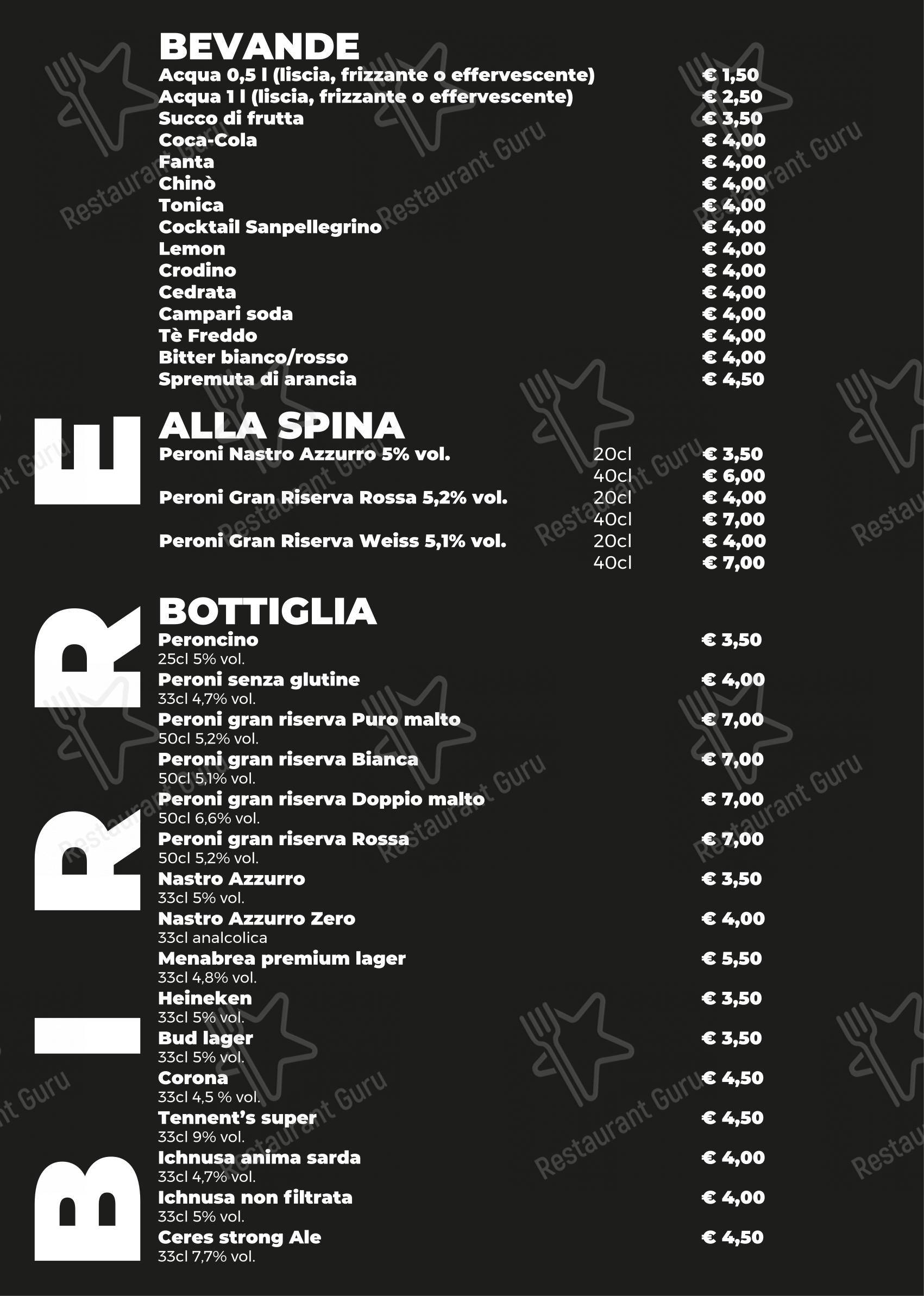 Menu per My Day in Bari