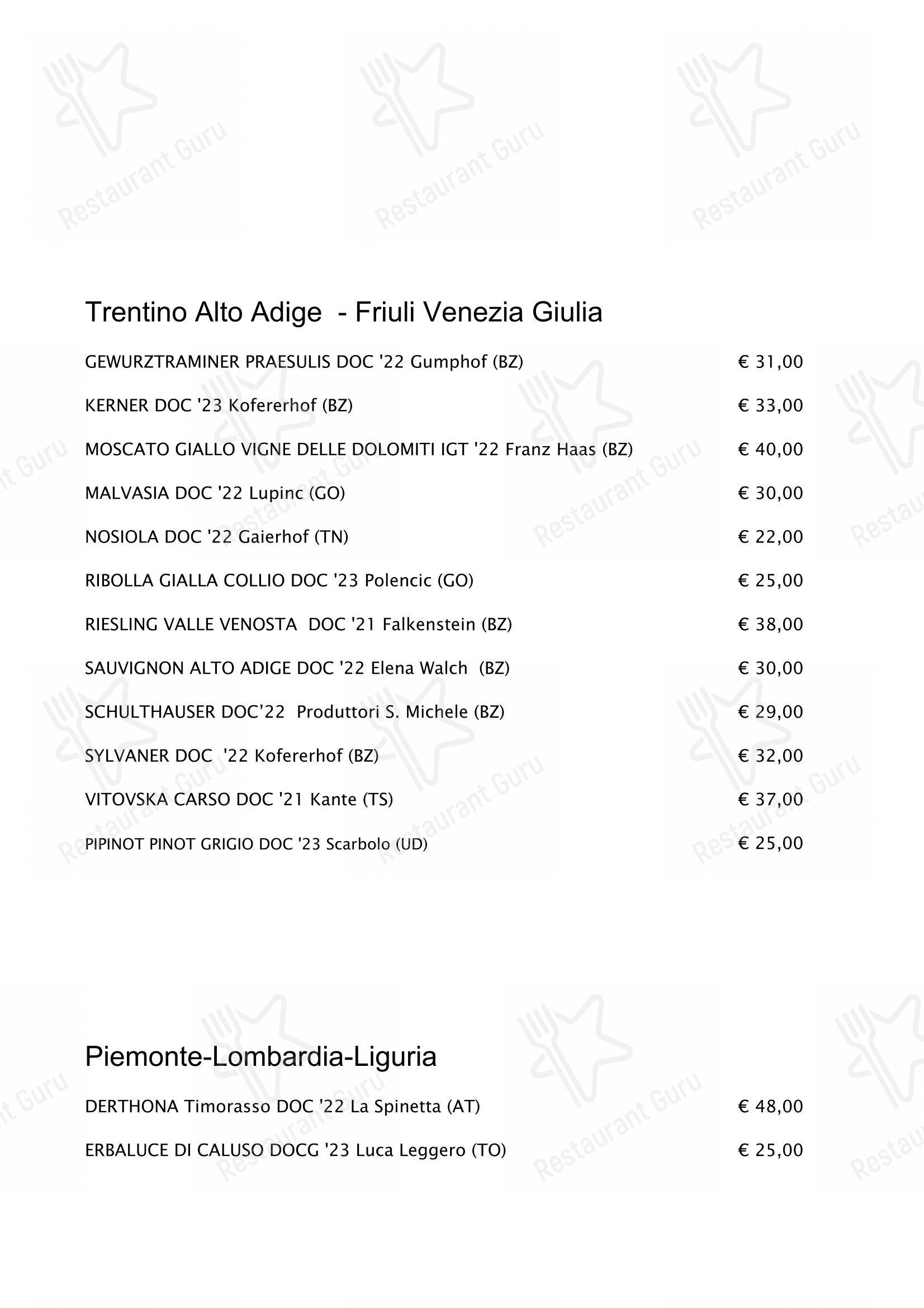 Menu pour Opera Terza - Основное меню