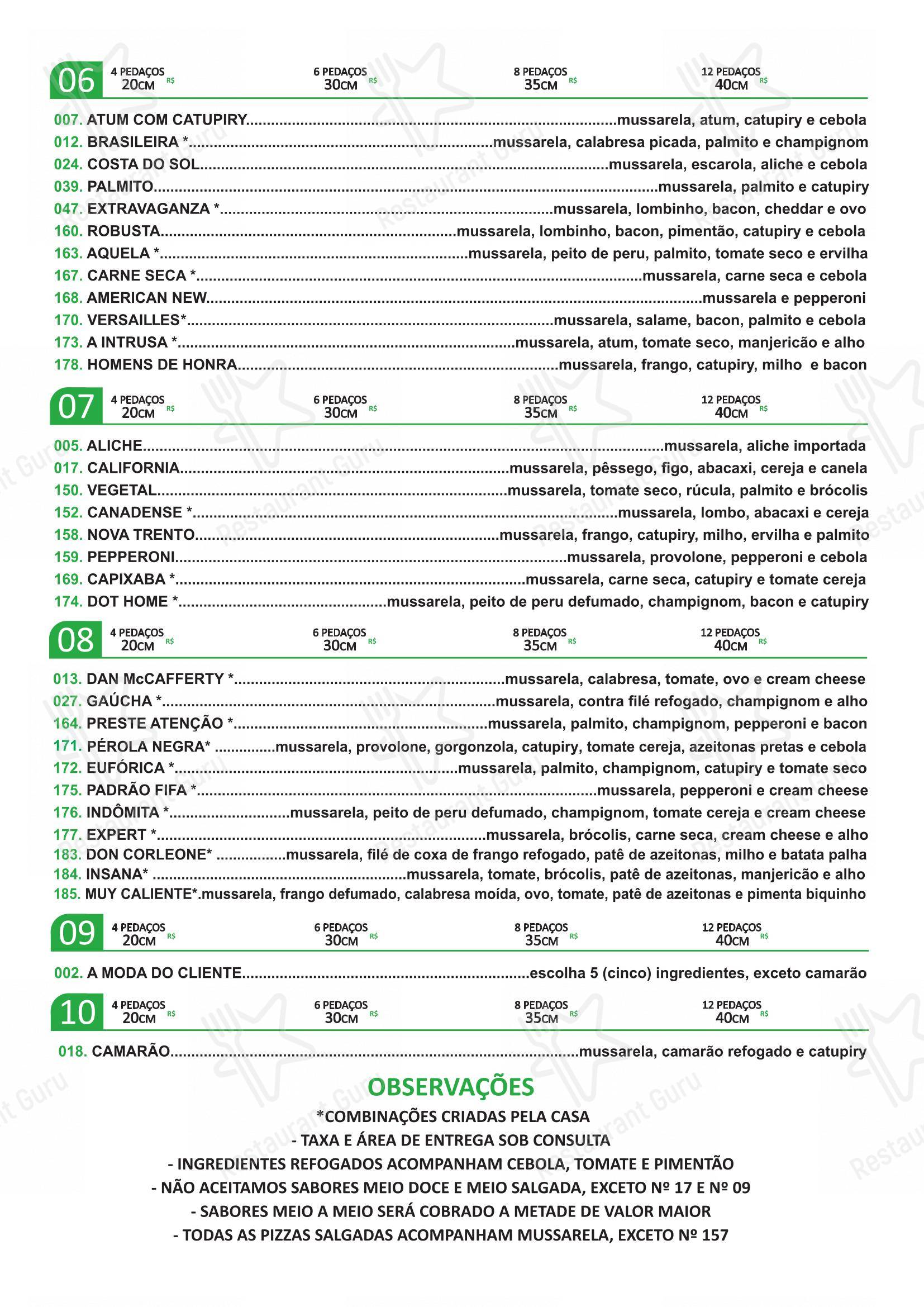 Menu bar para Marcante em Campinas
