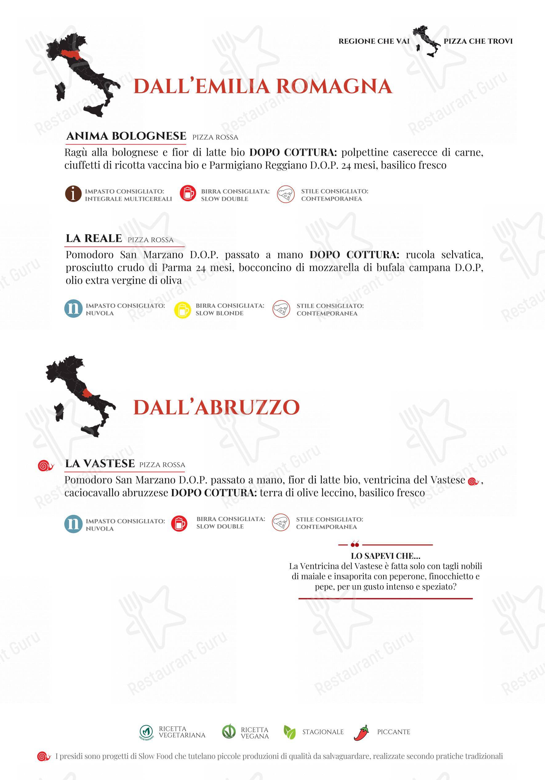 Menu per Pummarò.it pizzeria