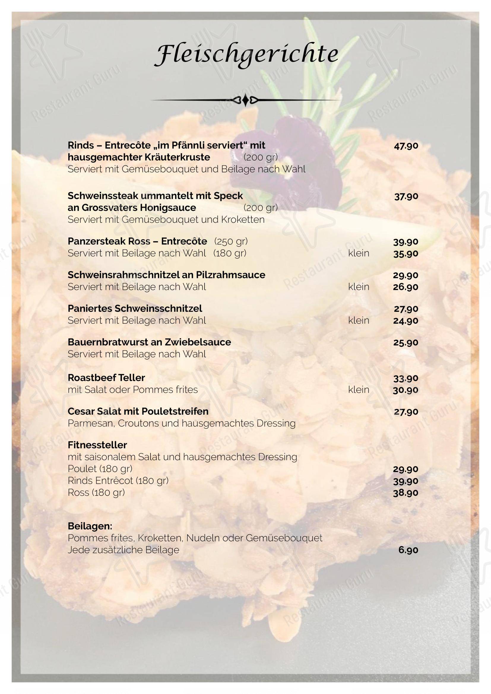 Menu bar per Restaurant Kanönli ristorante