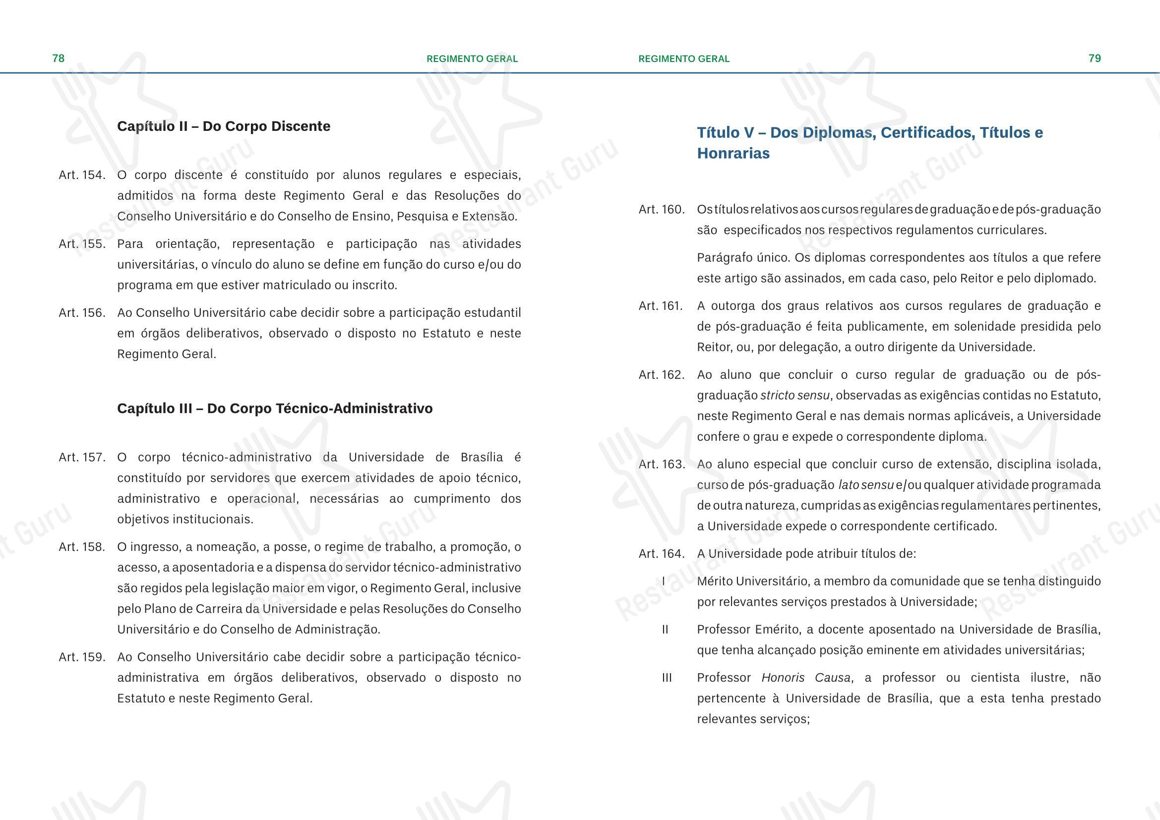 Коктейльная карта para Restaurante Universitário - RU ISM GOMES DE MATTOS em Brasília