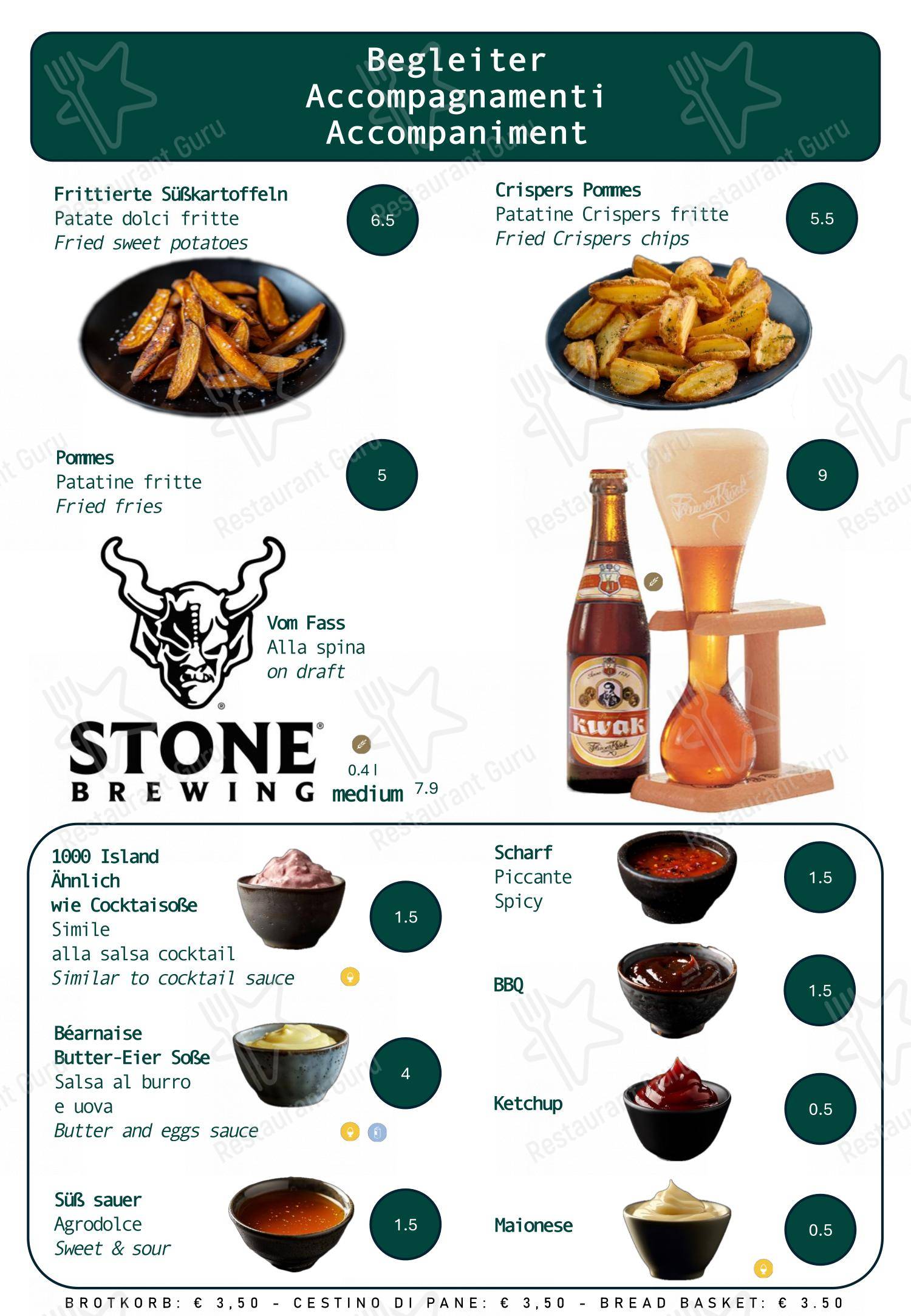 Menu di Ristorante Cafè Flora Alpin Roof - Menu