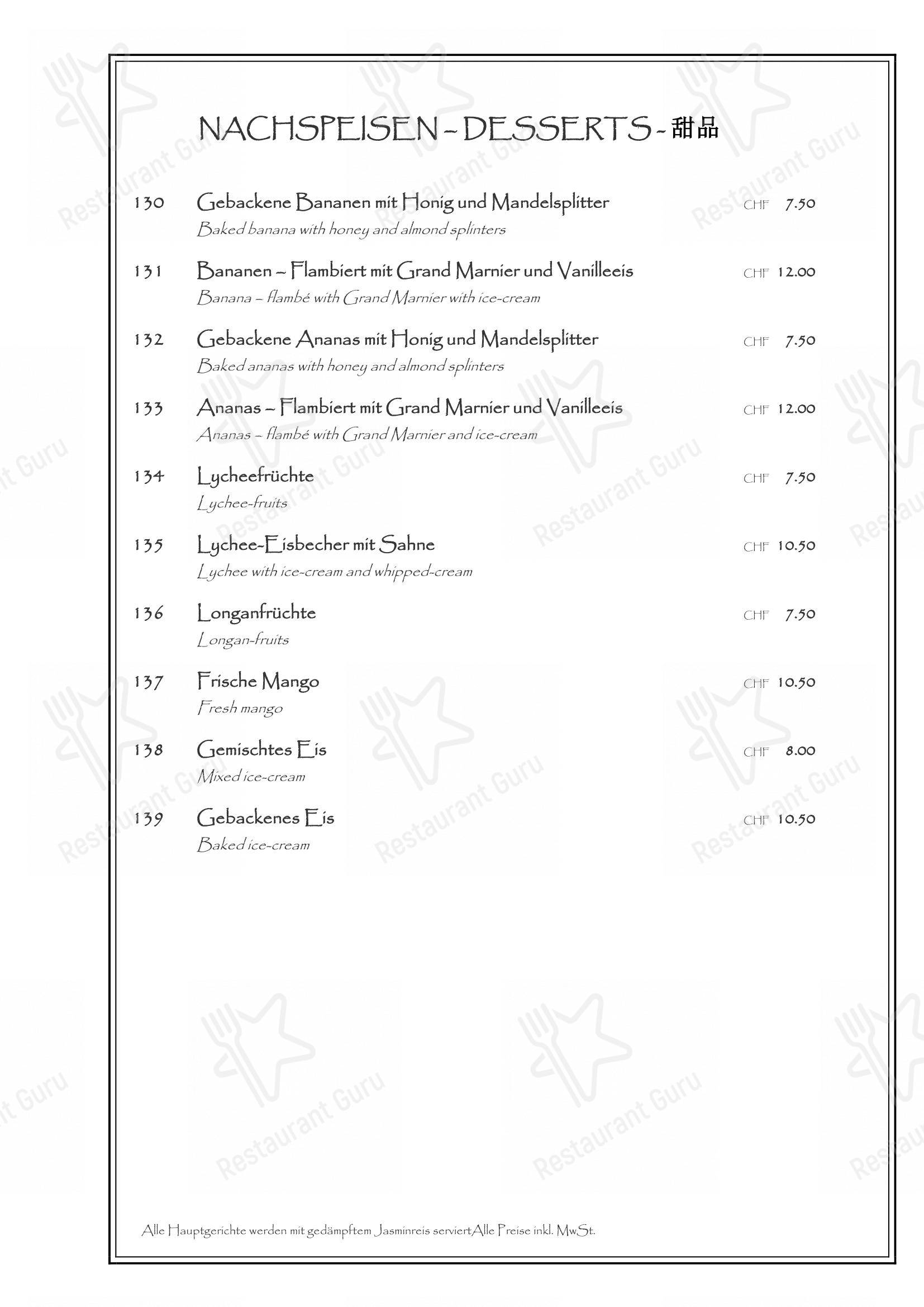Menu bar per Schwanen in Lyss