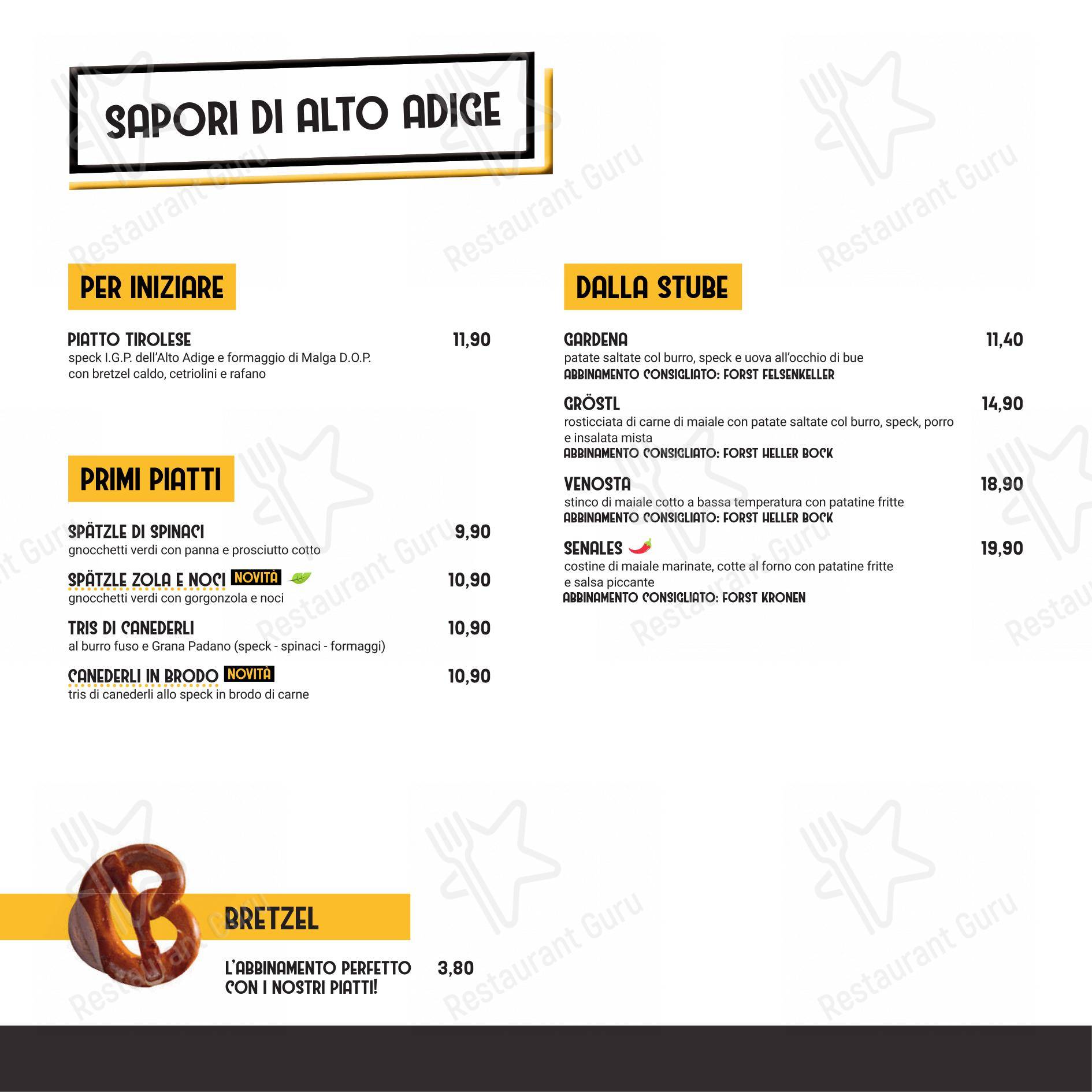 菜单 per Spiller Verona in Verona