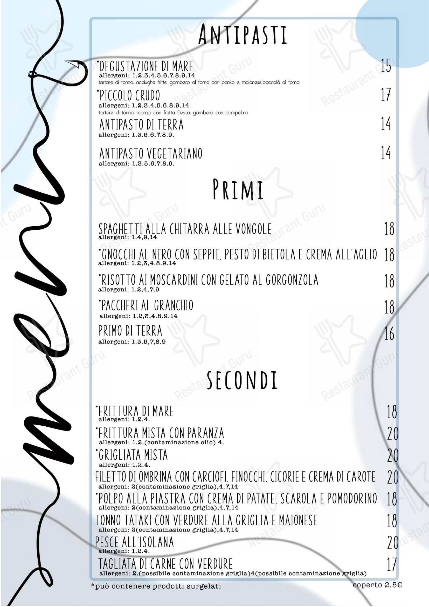 Основное меню per Ristorante 4con in Rosignano Solvay