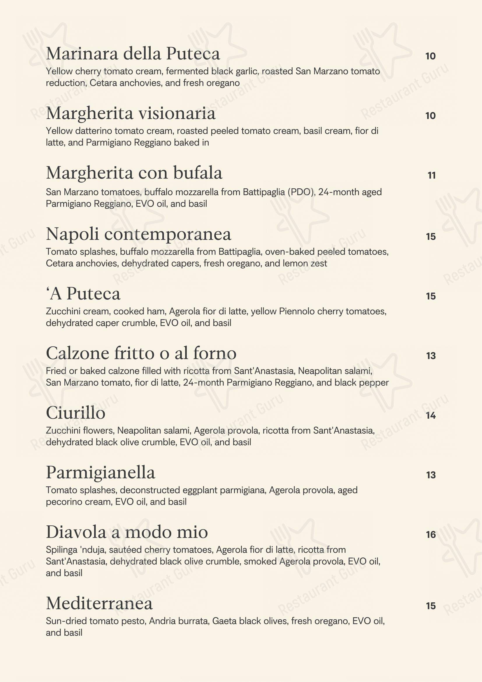 ’a Puteca in Firenze - Menu