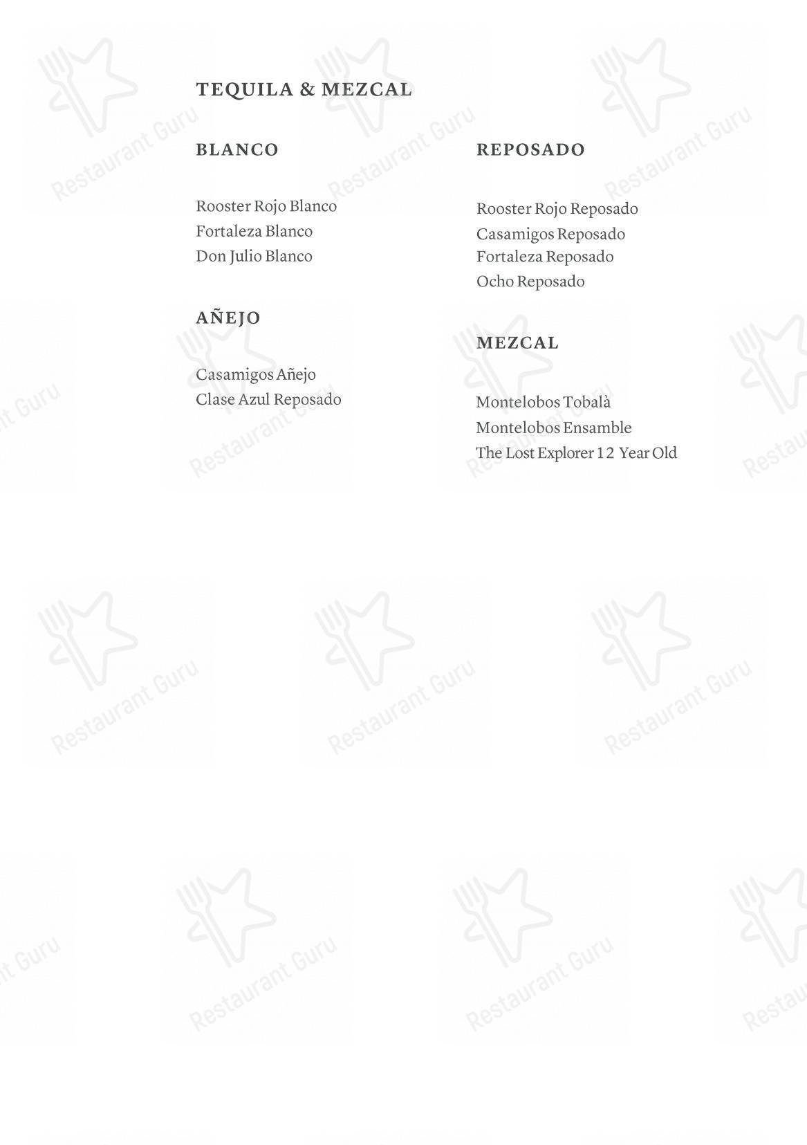 Arva presso Aman Venice in Venezia - Menu bar