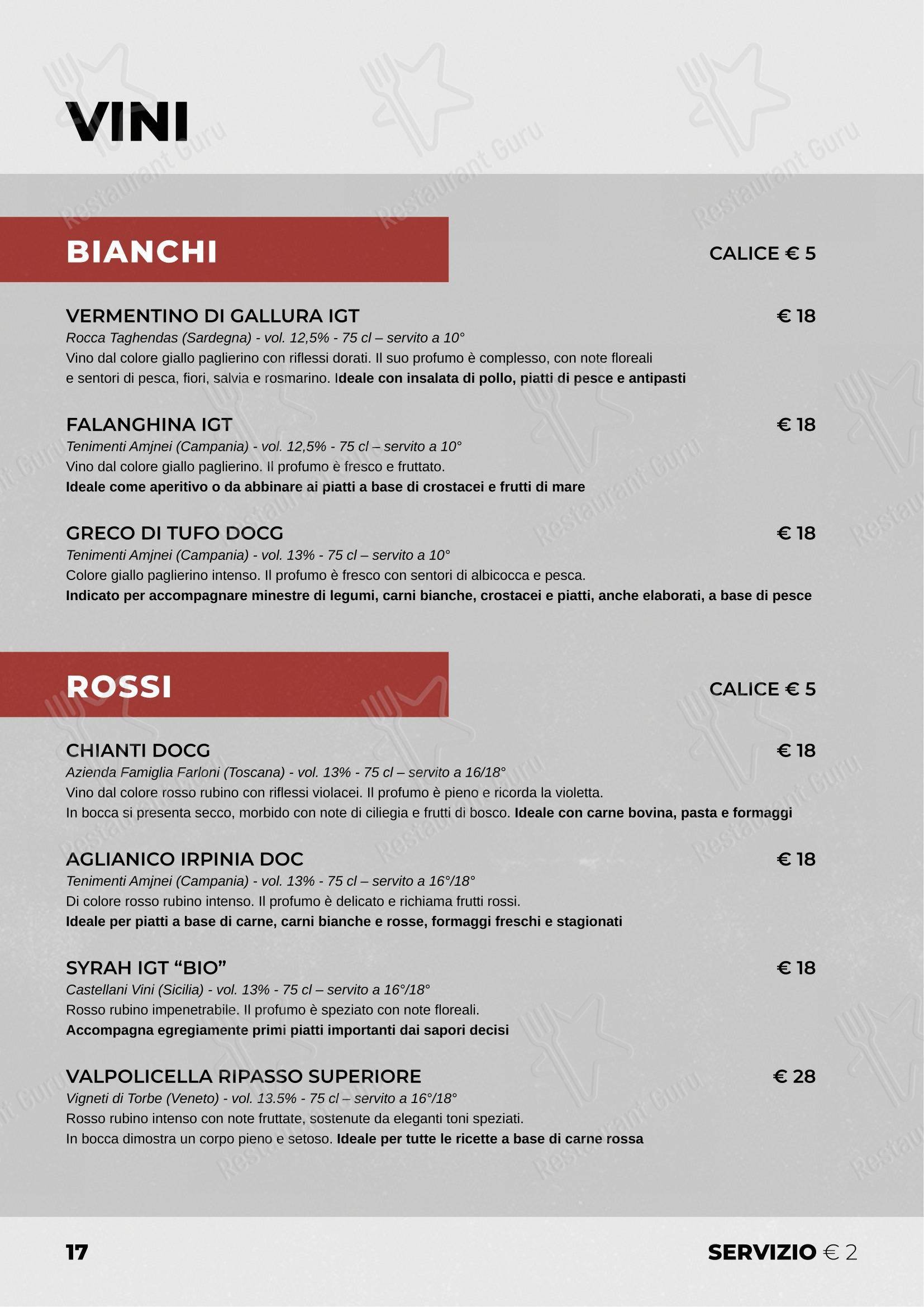 Menu bar per BACLAS - Pizzeria con cucina, senza glutine, delivery e take away ristorante