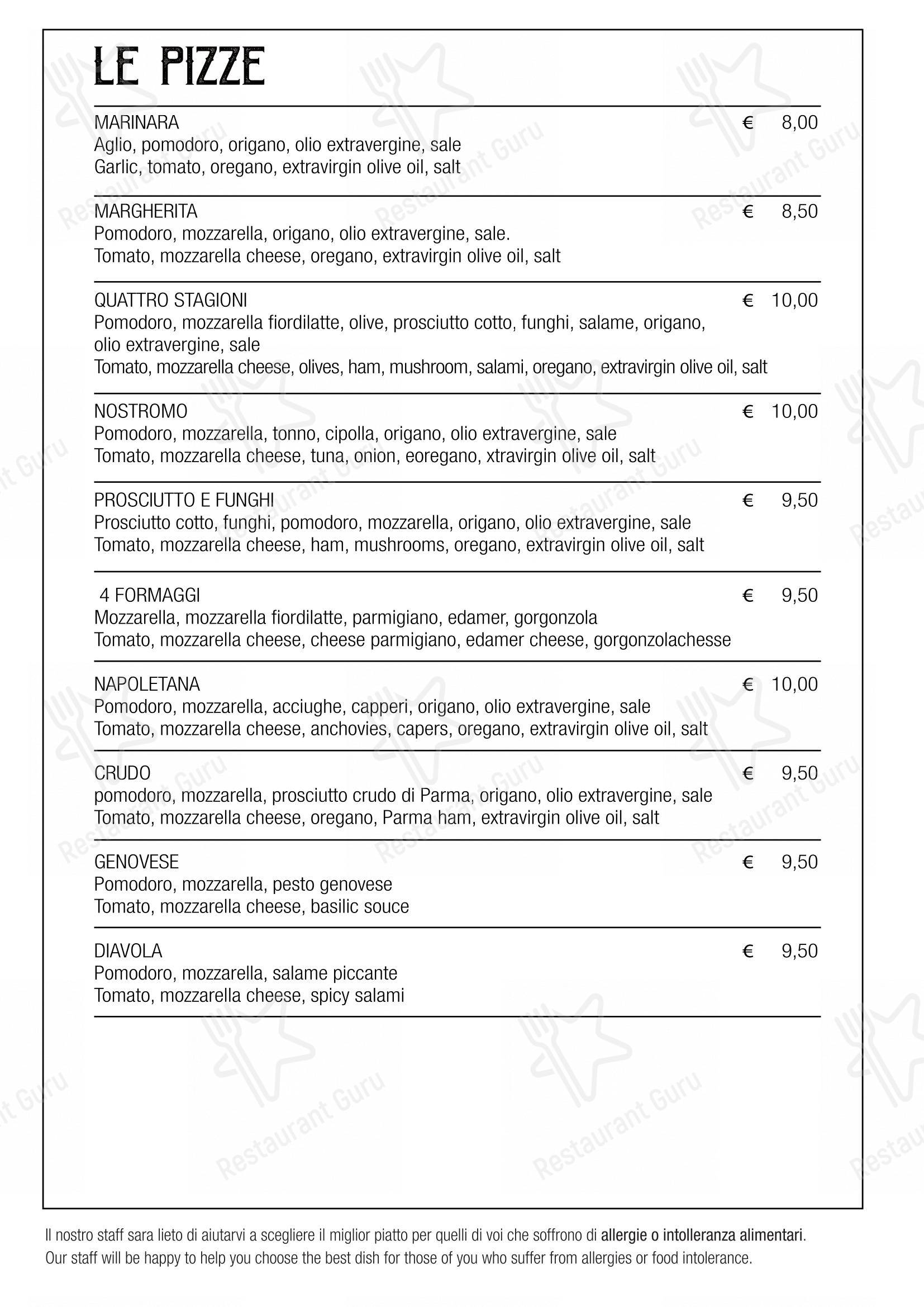 Menu pour Caffè-Restaurant Il Maggiore Riomaggiore - Menu
