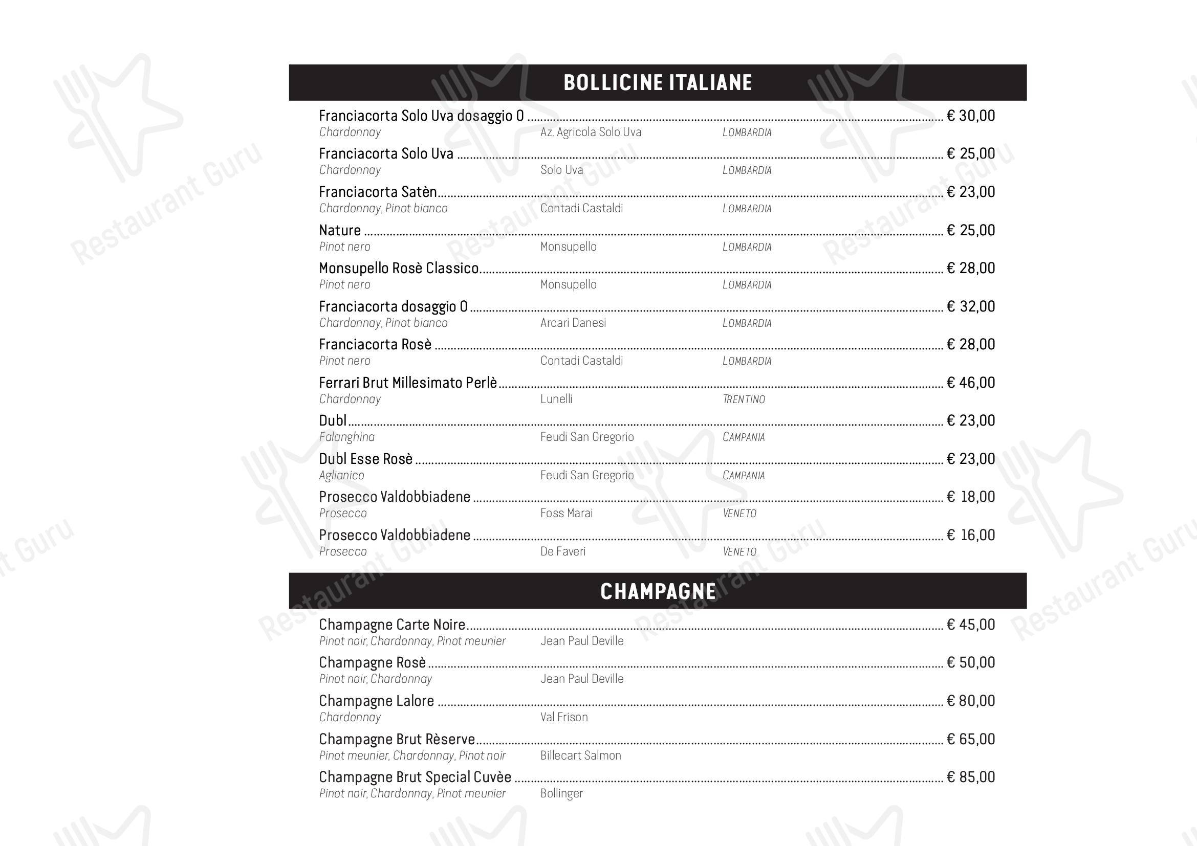 Menu bar per Cresci pub & bar