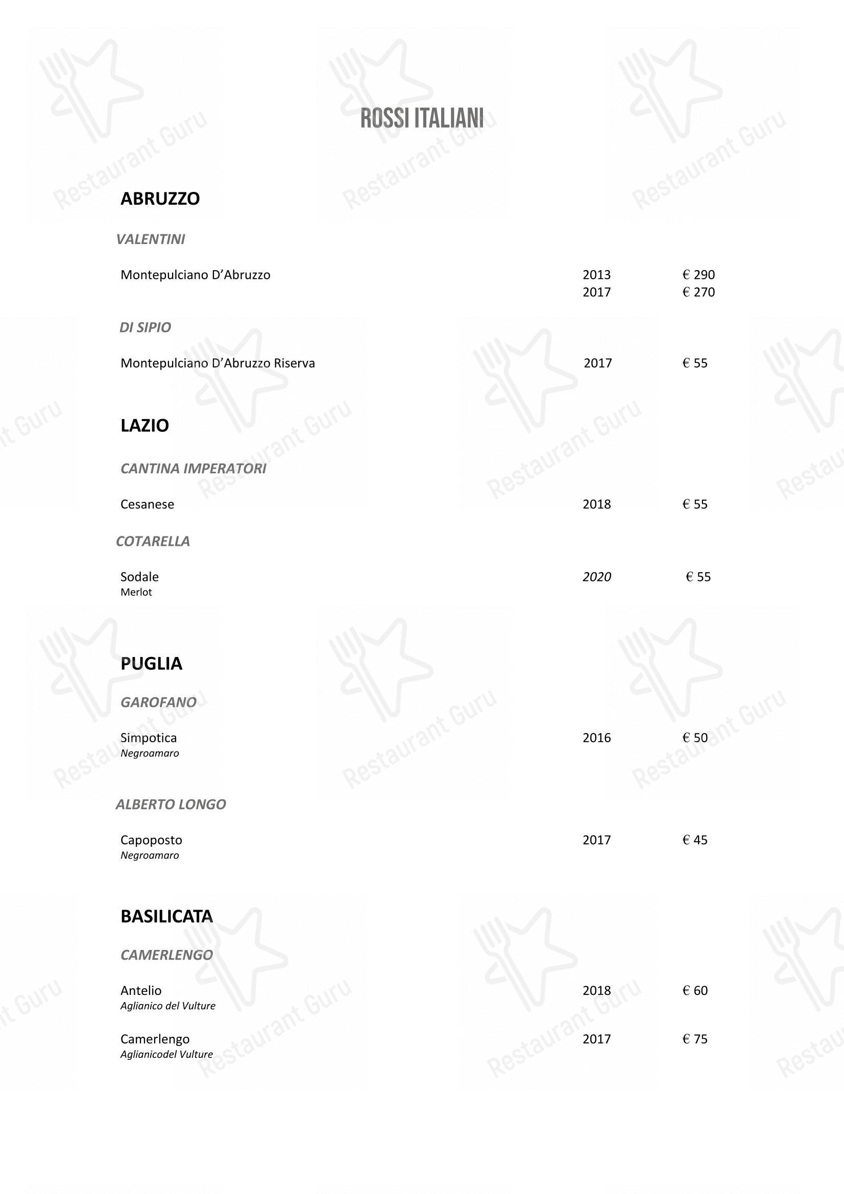 DanielCanzian Ristorante Milano in Milano - Wine Menu