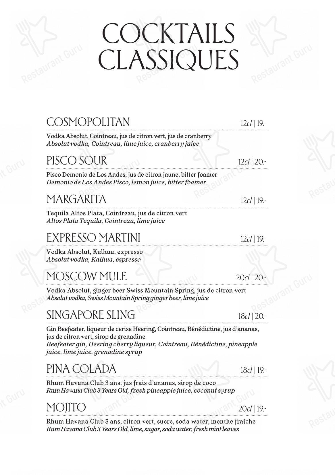 菜单 per L'Accademia ristorante