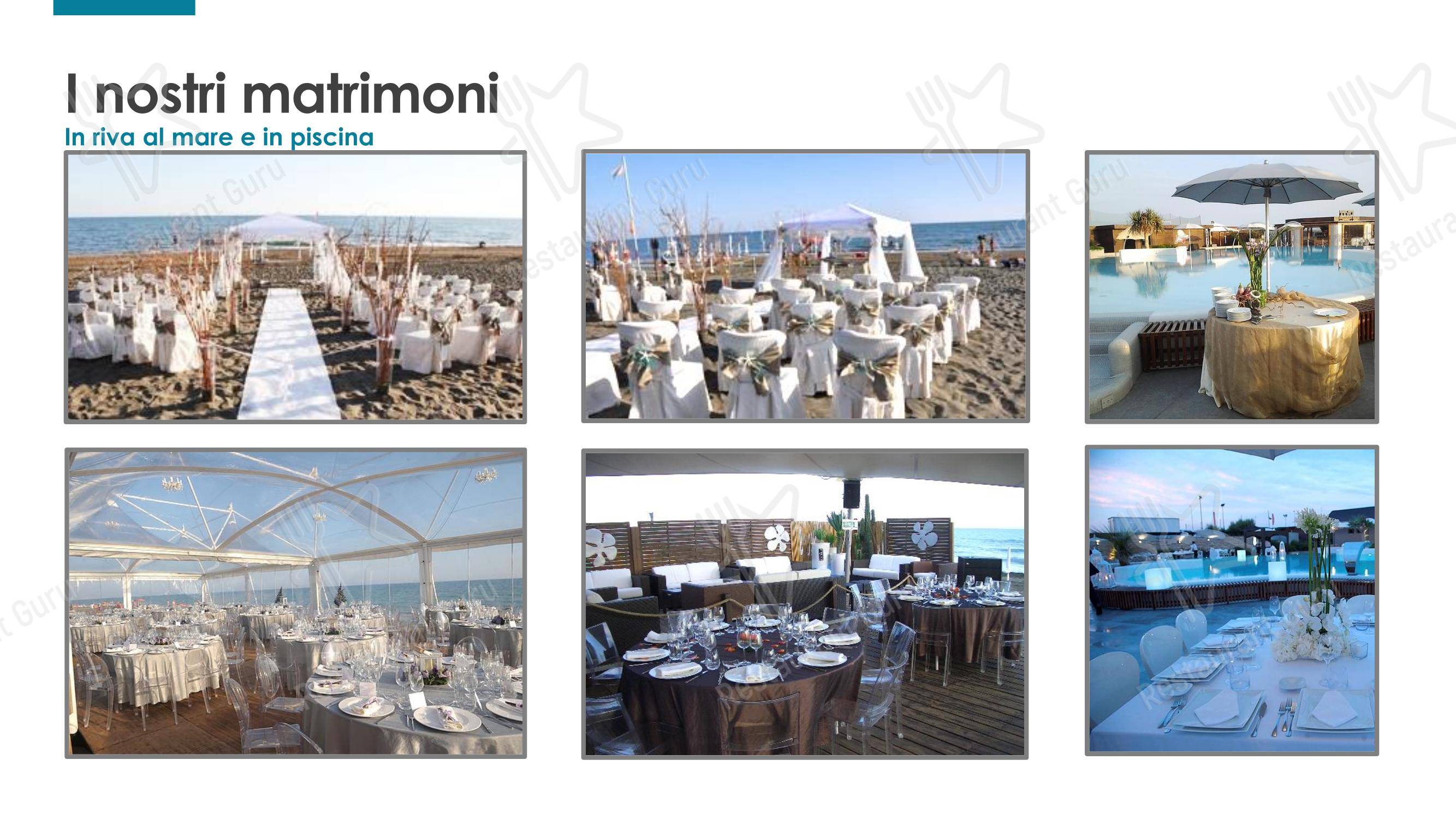 Menu per La spiaggia di Bettina in Lido di Ostia